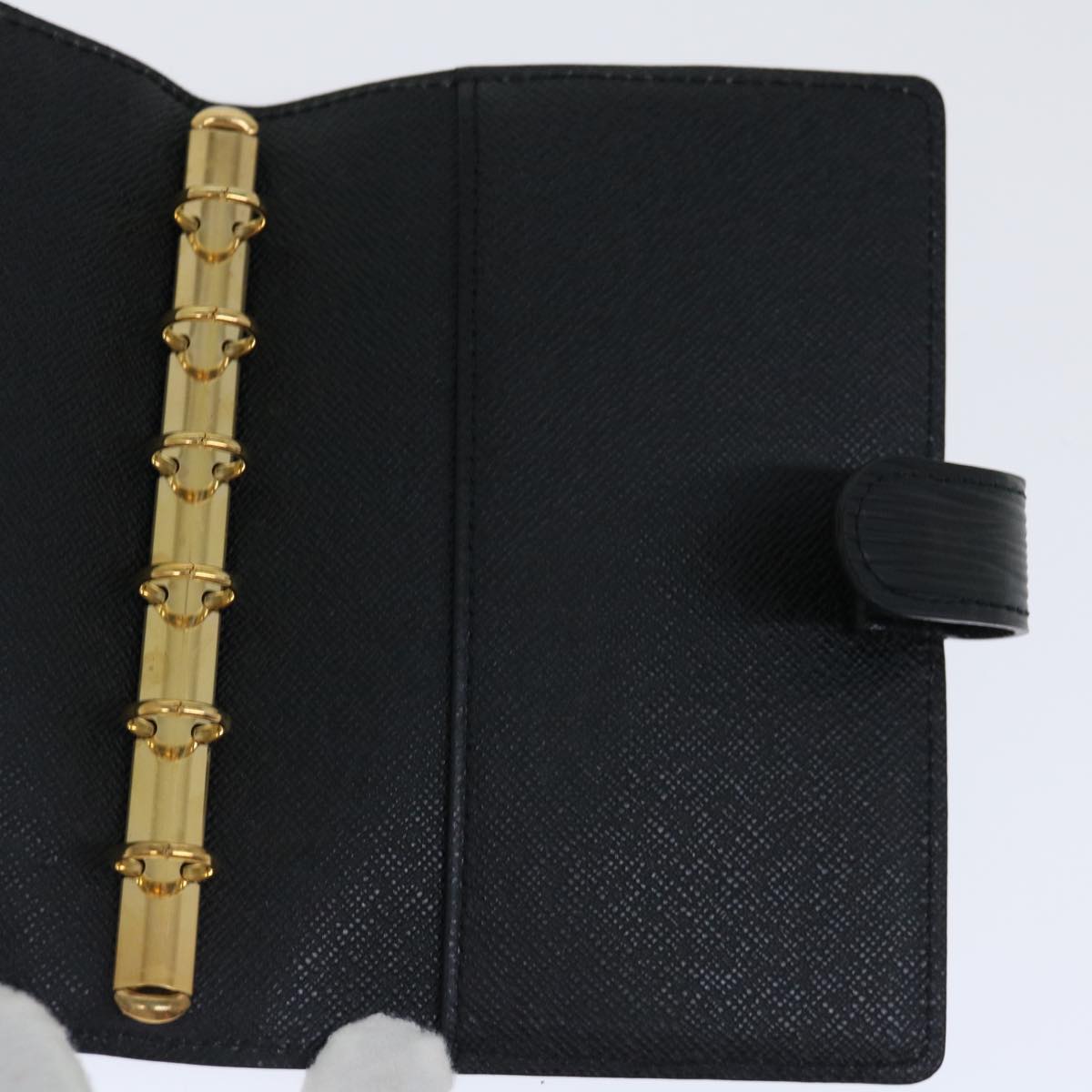 LOUIS VUITTON Epi Agenda PM Day Planner Cover Black R20052 LV 70286