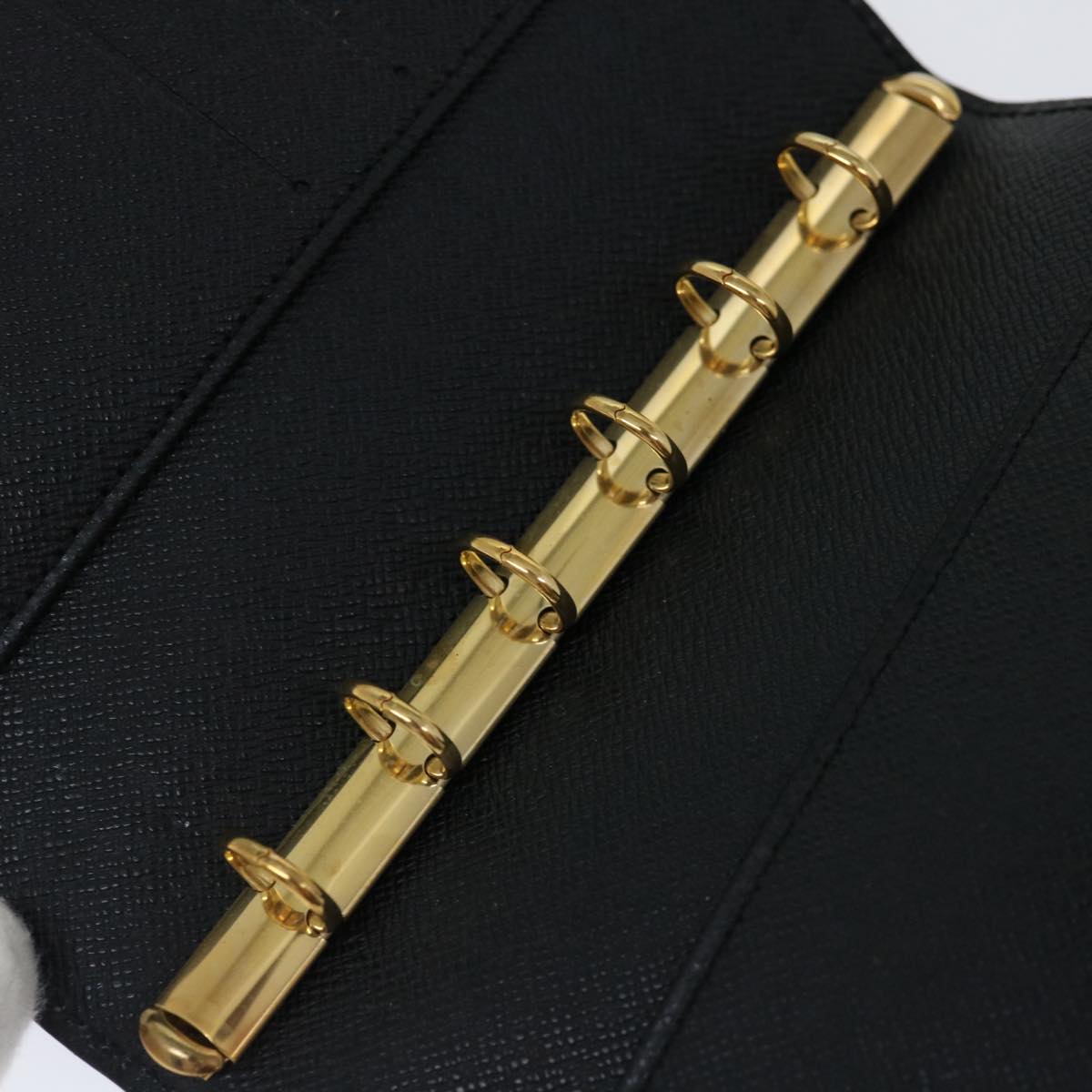 LOUIS VUITTON Epi Agenda PM Day Planner Cover Black R20052 LV 70286