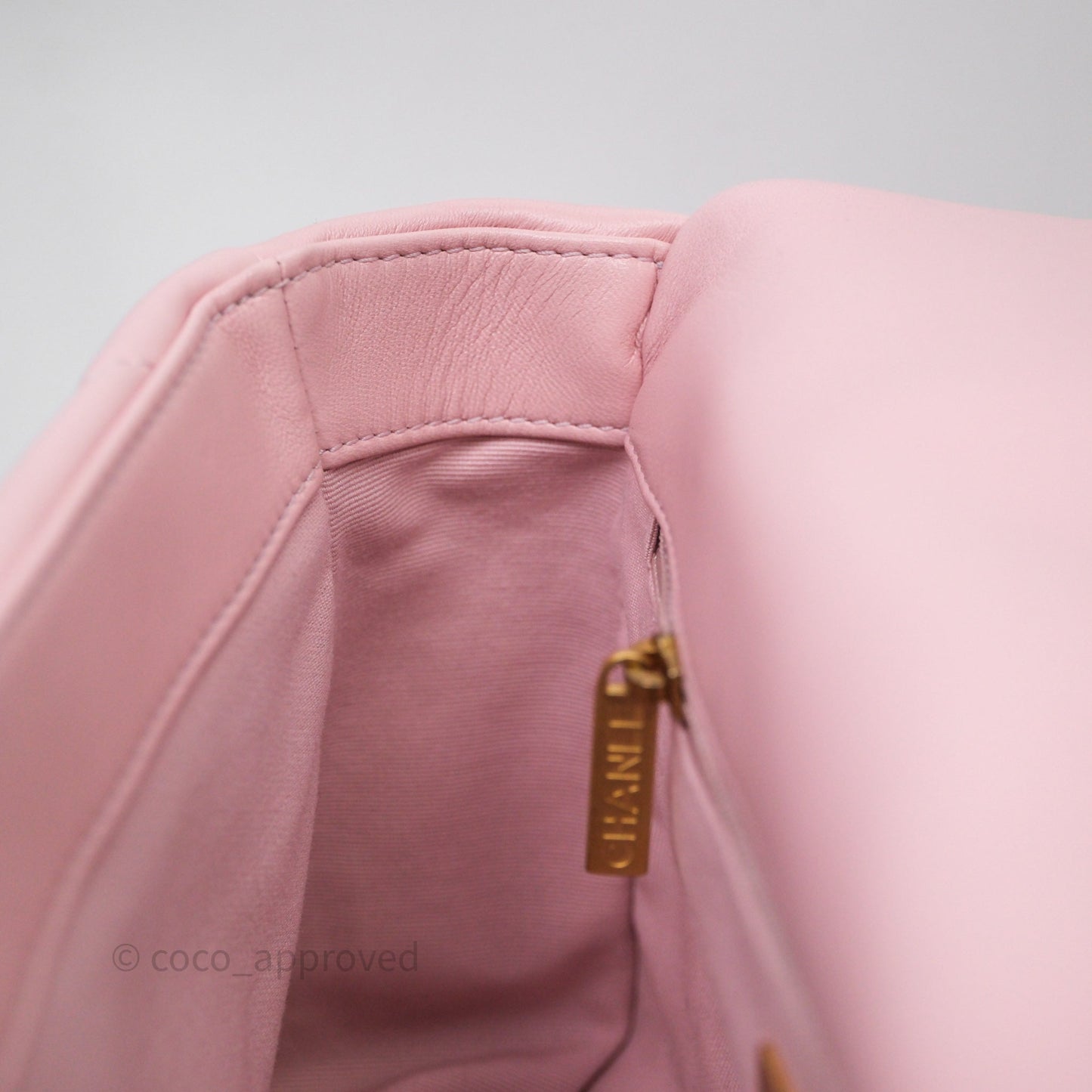 Chanel 19 Small Pink Lambskin Mixed Hardware