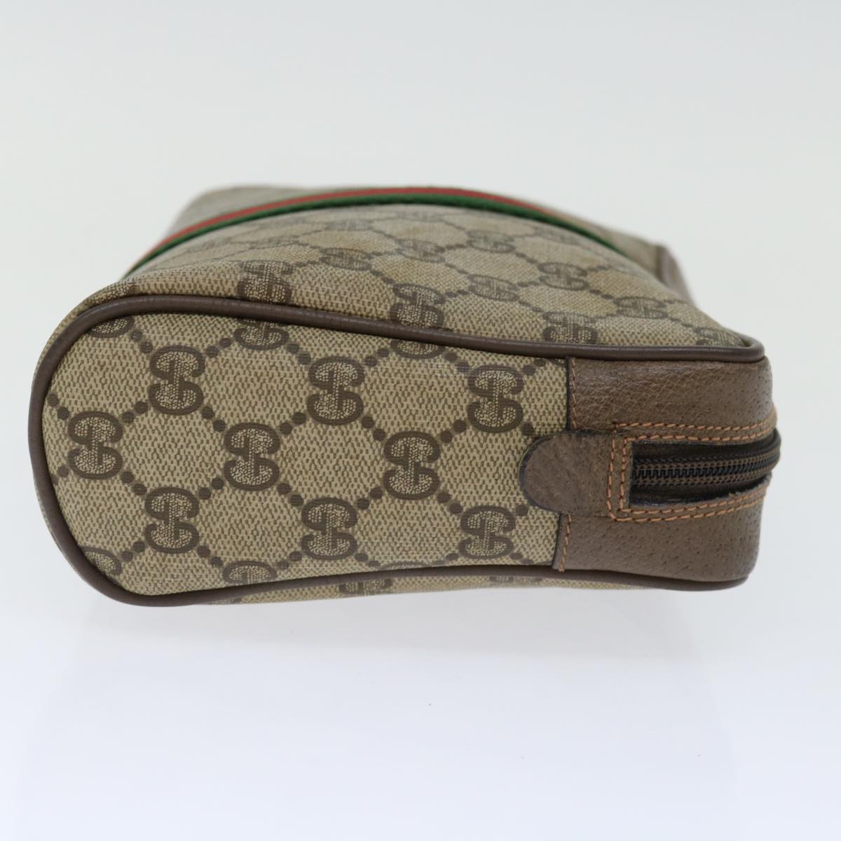 Luxury Gucci Trending 2025 GG Supreme Web Sherry Line Clutch Bag Beige Green 89 01 012  70290