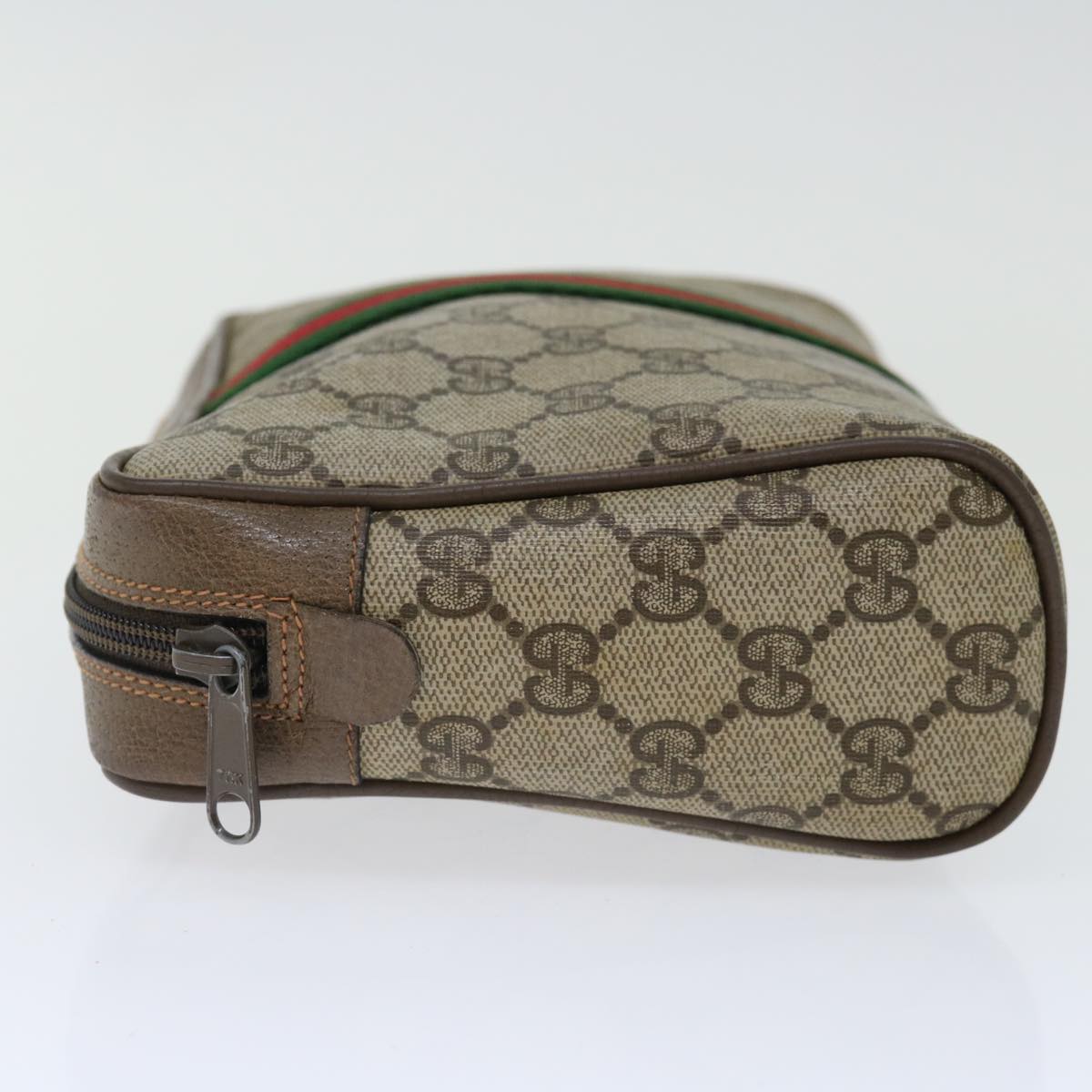 Luxury Gucci Trending 2025 GG Supreme Web Sherry Line Clutch Bag Beige Green 89 01 012  70290
