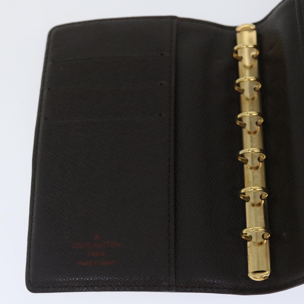 LOUIS VUITTON Damier Ebene Agenda PM Day Planner Cover R20700 LV 70298