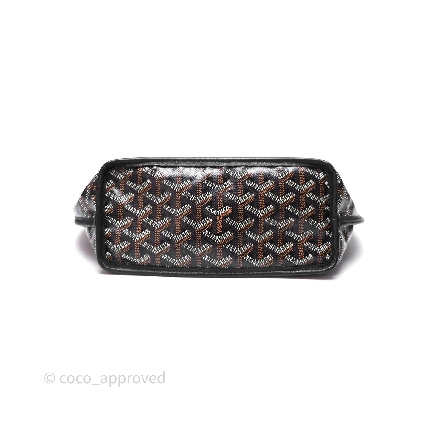 Goyard Anjou Mini Bag Goyardine Canvas Black