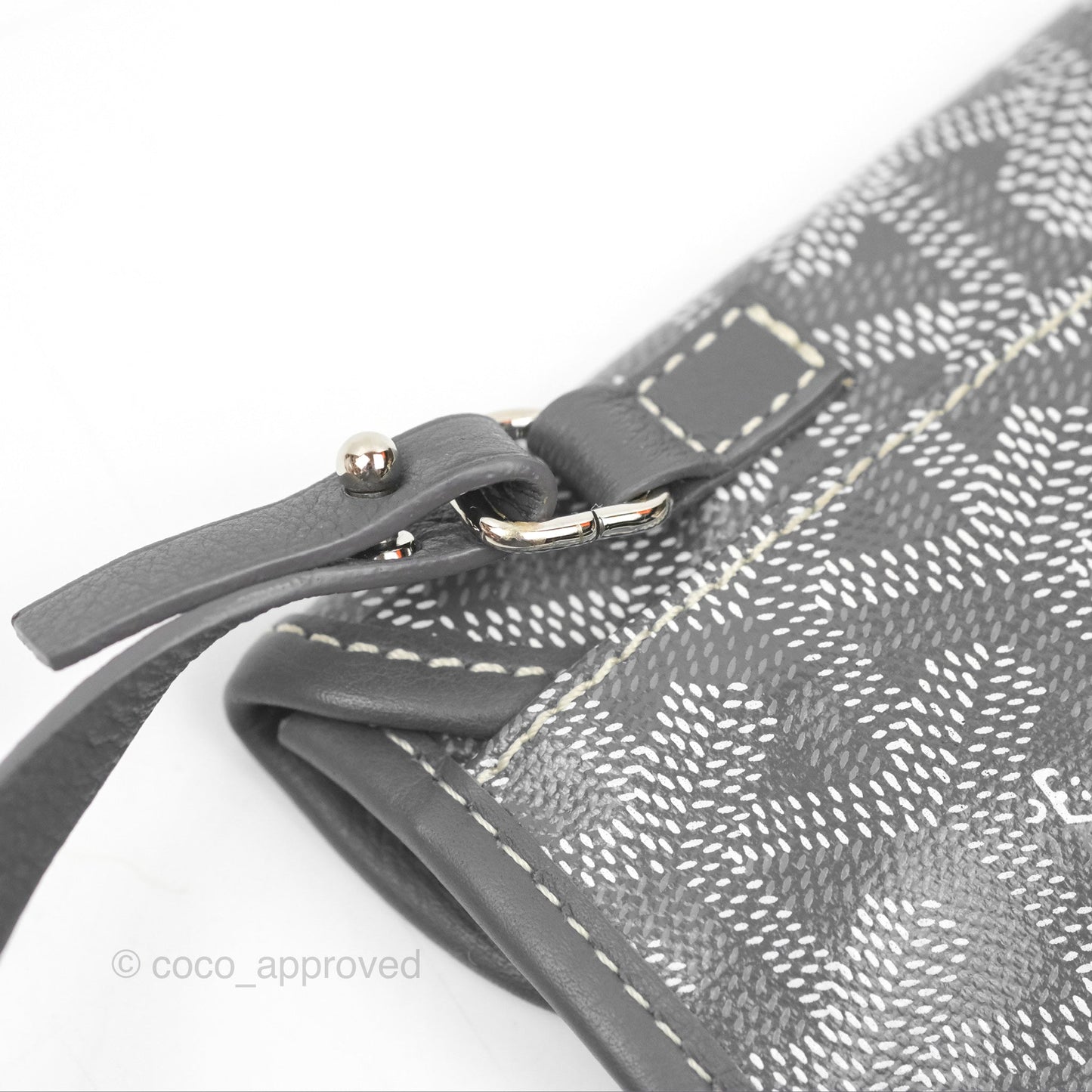 Goyard Anjou Mini Bag Goyardine Canvas Grey