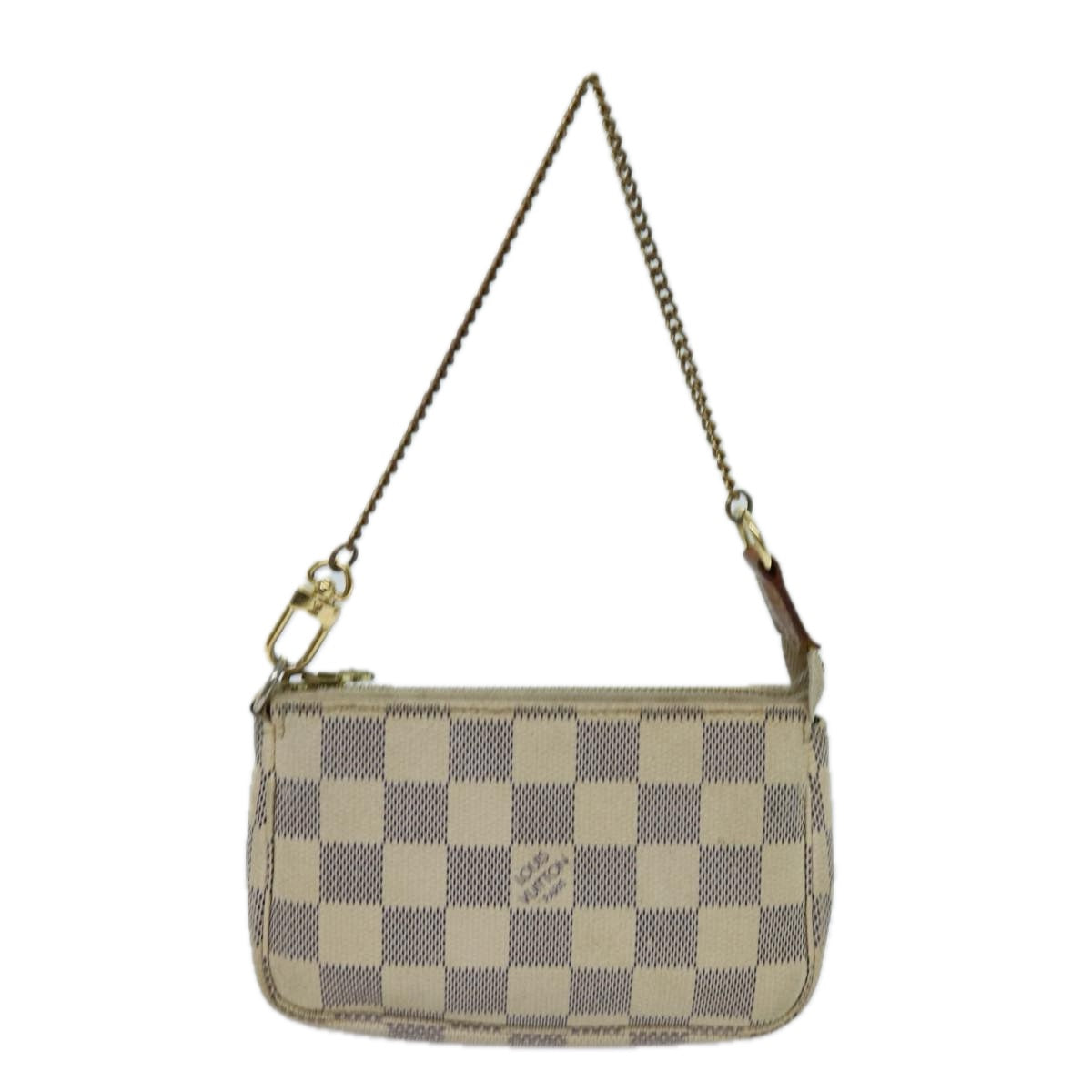 LOUIS VUITTON Damier Azur Mini Pochette Accessoires Pouch N58010 LV 70302