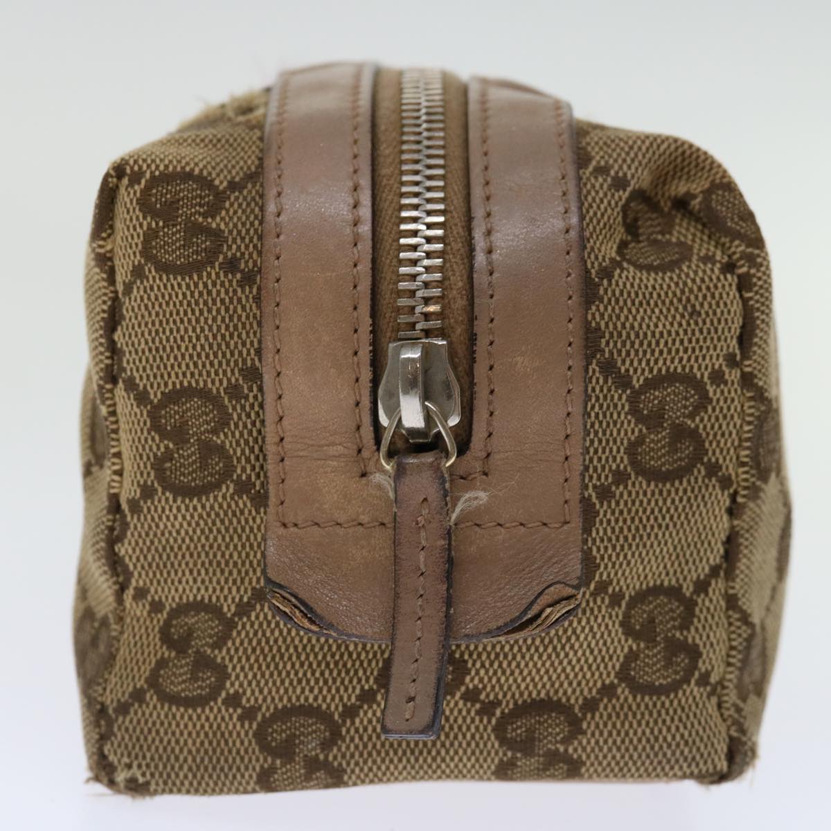 Luxury Gucci Trending 2025 GG Canvas Sherry Line Pouch Beige Wine Red 256636  70306