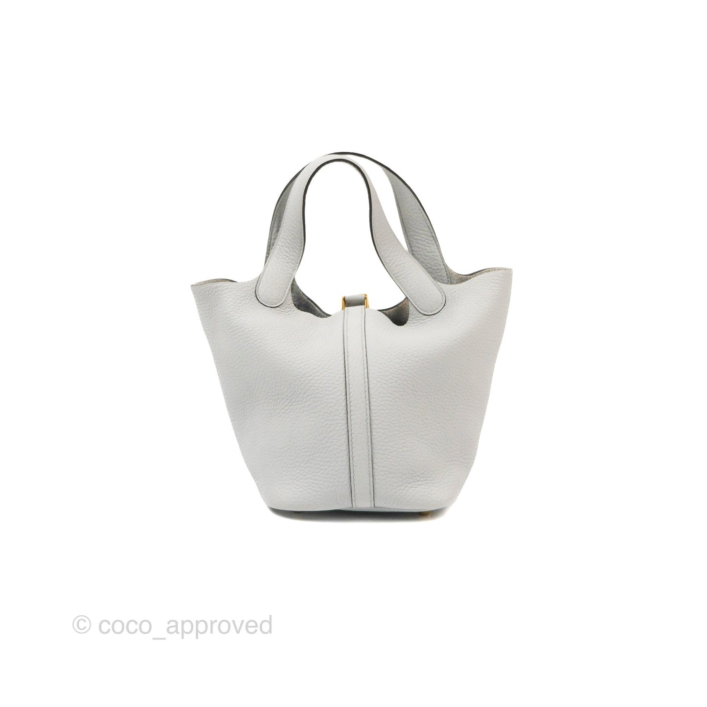 Hermès Picotin 18 Blue Pale Clemence Gold Hardware