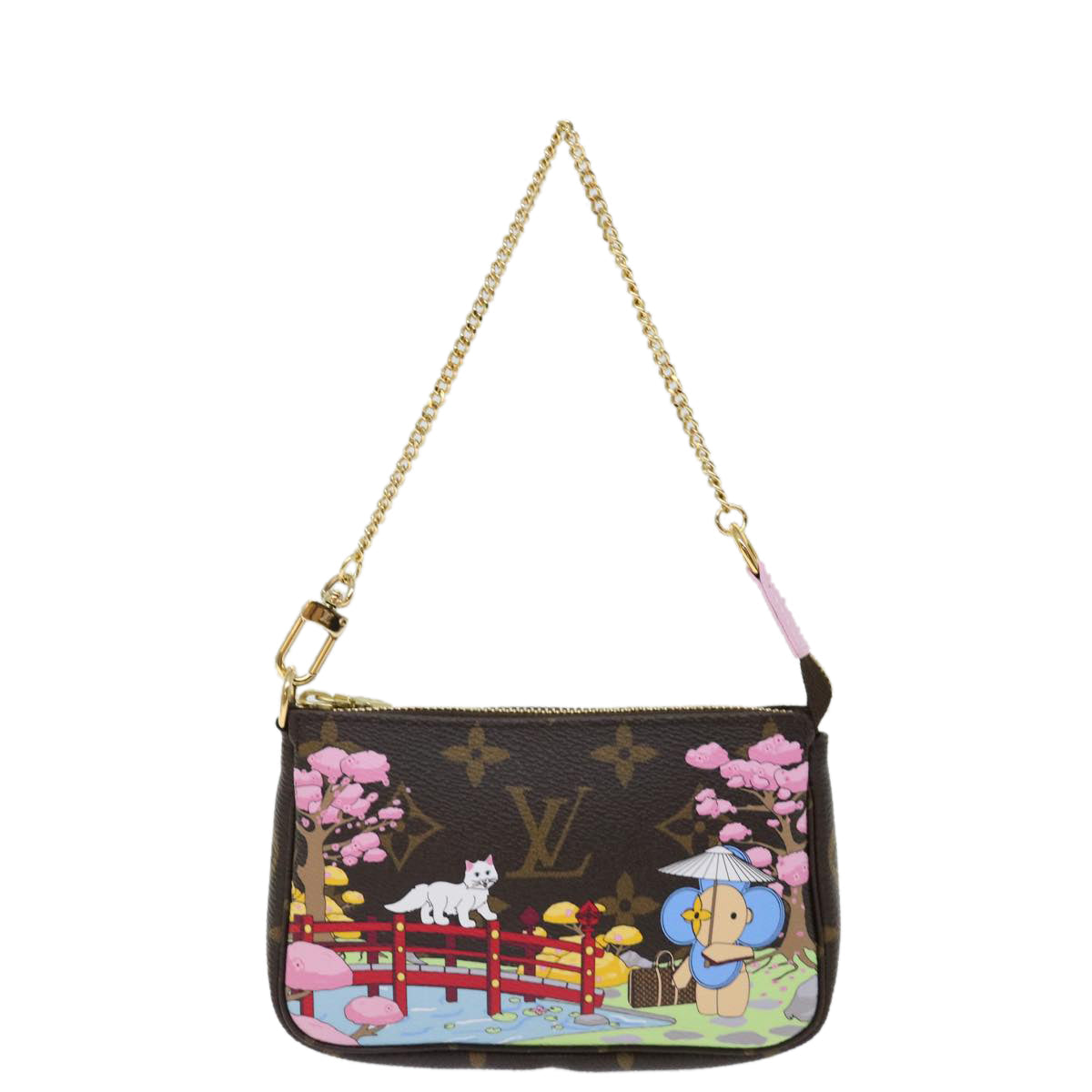 LOUIS VUITTON Monogram Vivienne Mini Pochette Pouch M45905 LV 70308A