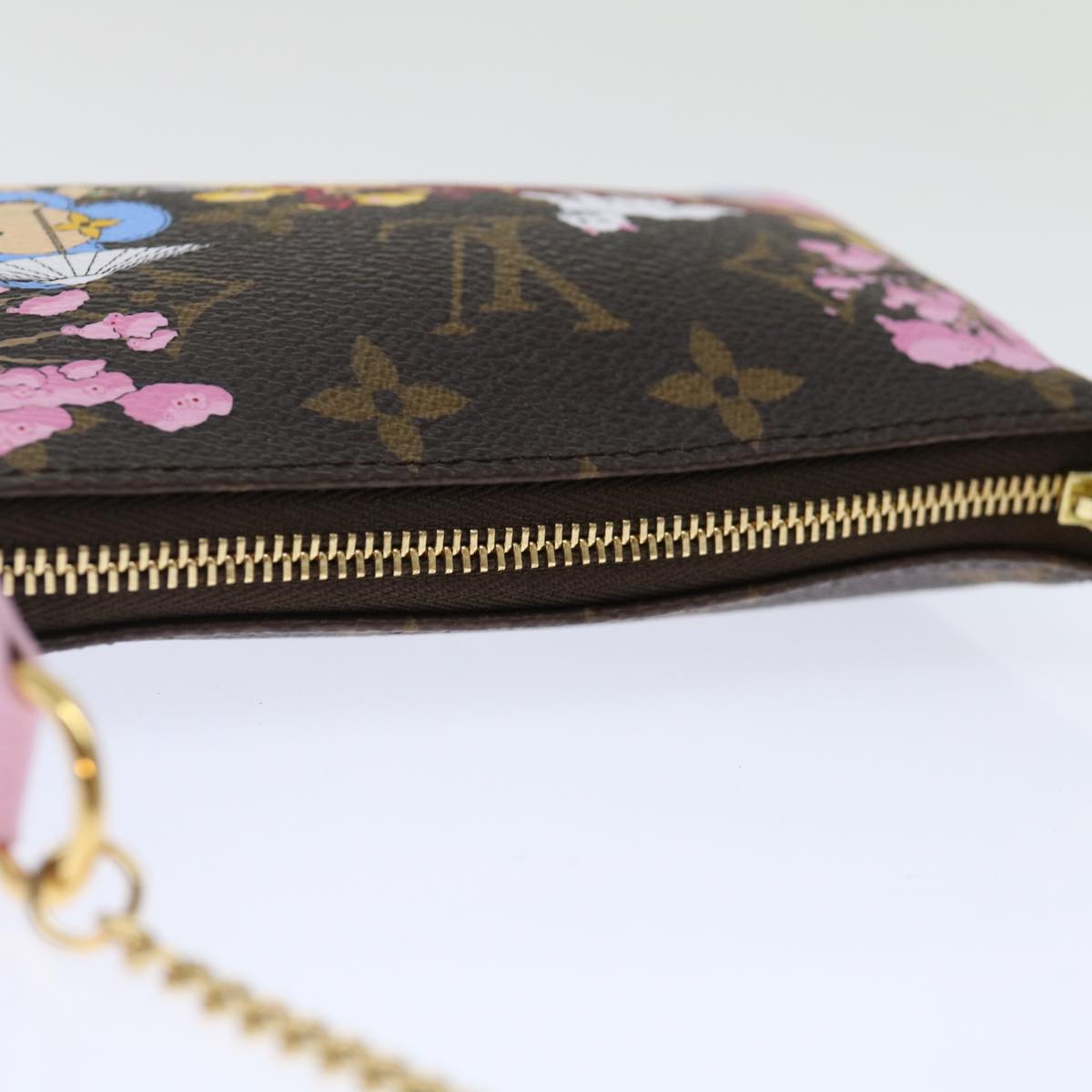 LOUIS VUITTON Monogram Vivienne Mini Pochette Pouch M45905 LV 70308A