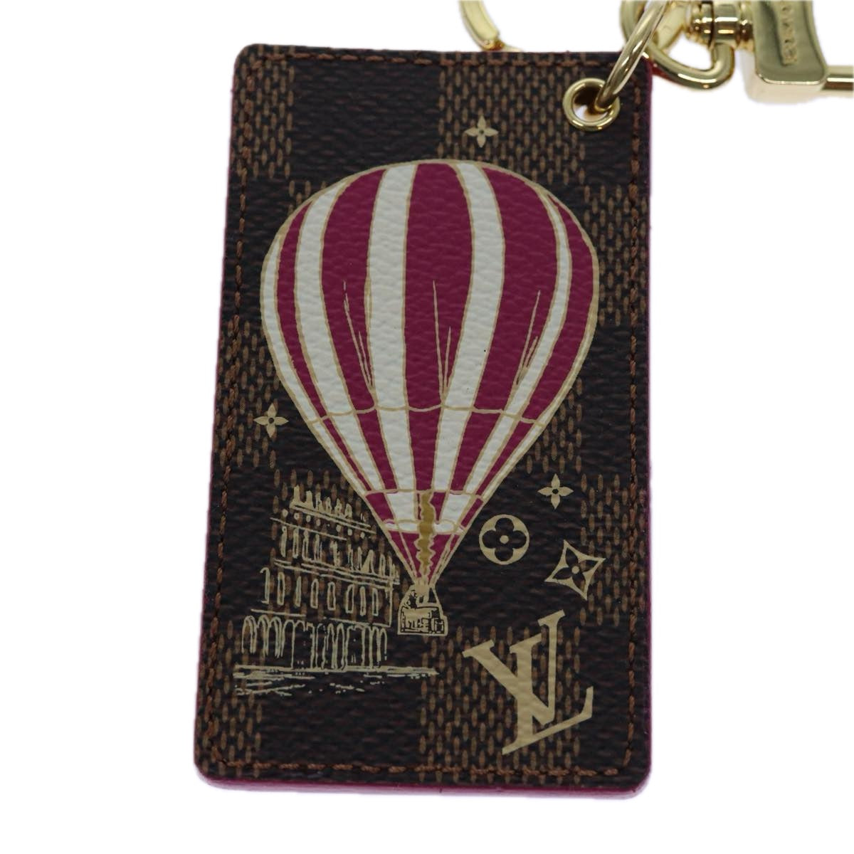LOUIS VUITTON Damier Color Air Balloon Illustre Charm Pink M67933 LV 70309