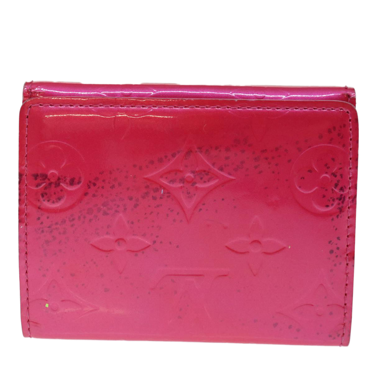 LOUIS VUITTON Monogram Vernis Ludlow Wallet Pink Fuchsia M91244 LV 70312