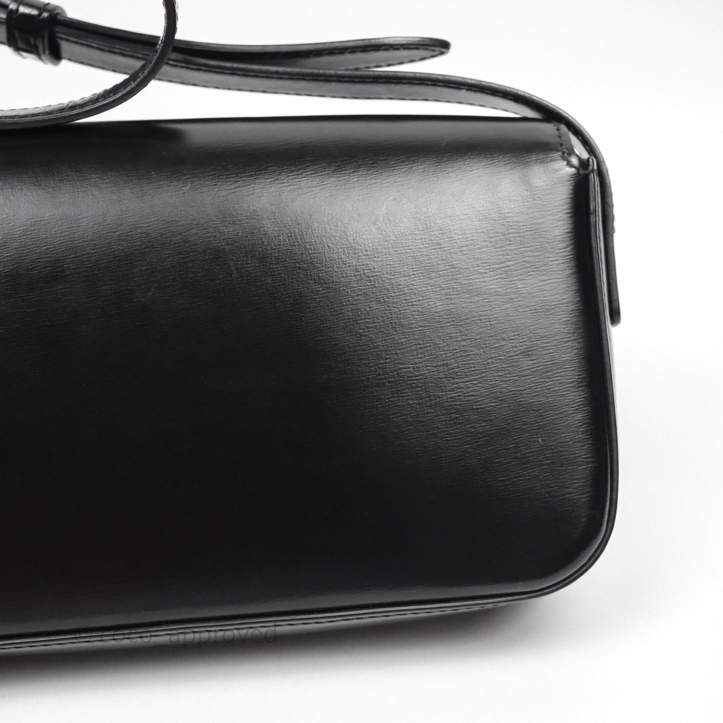 Celine Triomphe Shoulder Bag Black Calfskin