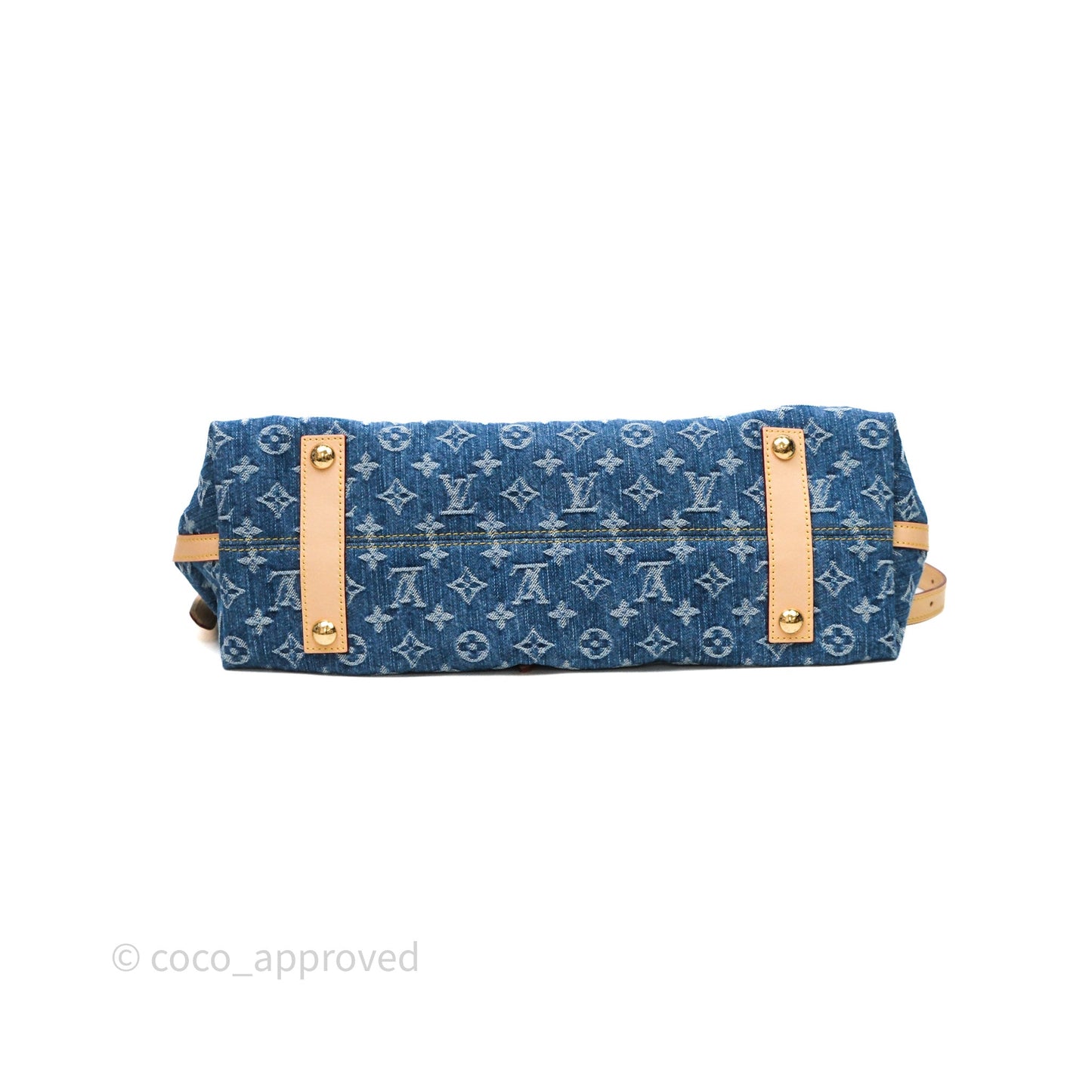 Louis Vuitton CarryAll MM Denim Blue Monogram