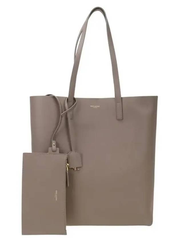 Luxury Saint Laurent North South Shopping Tote Bag Grey