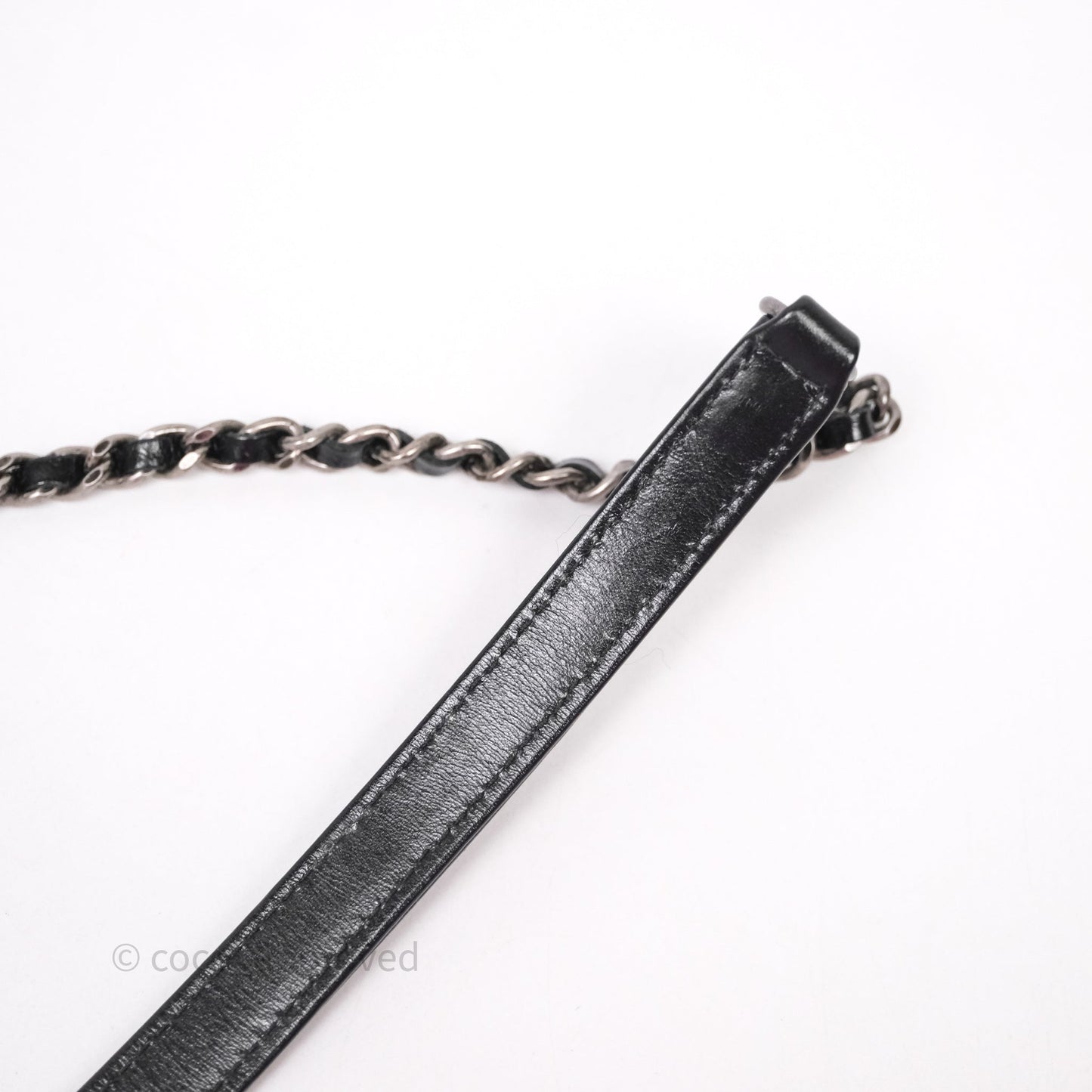 Chanel Gabrielle Clutch With Chain Aged Calfskin Black Mixed Hardware