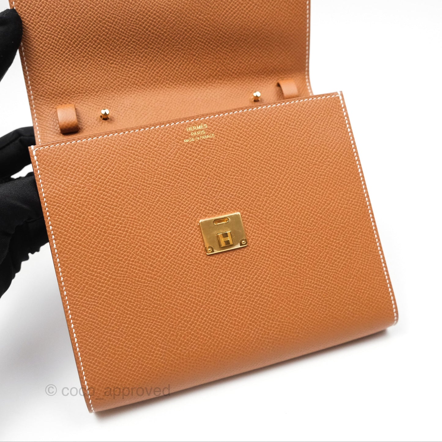 Hermès Clic 16 Wallet On Chain Gold Epsom Gold Hardware