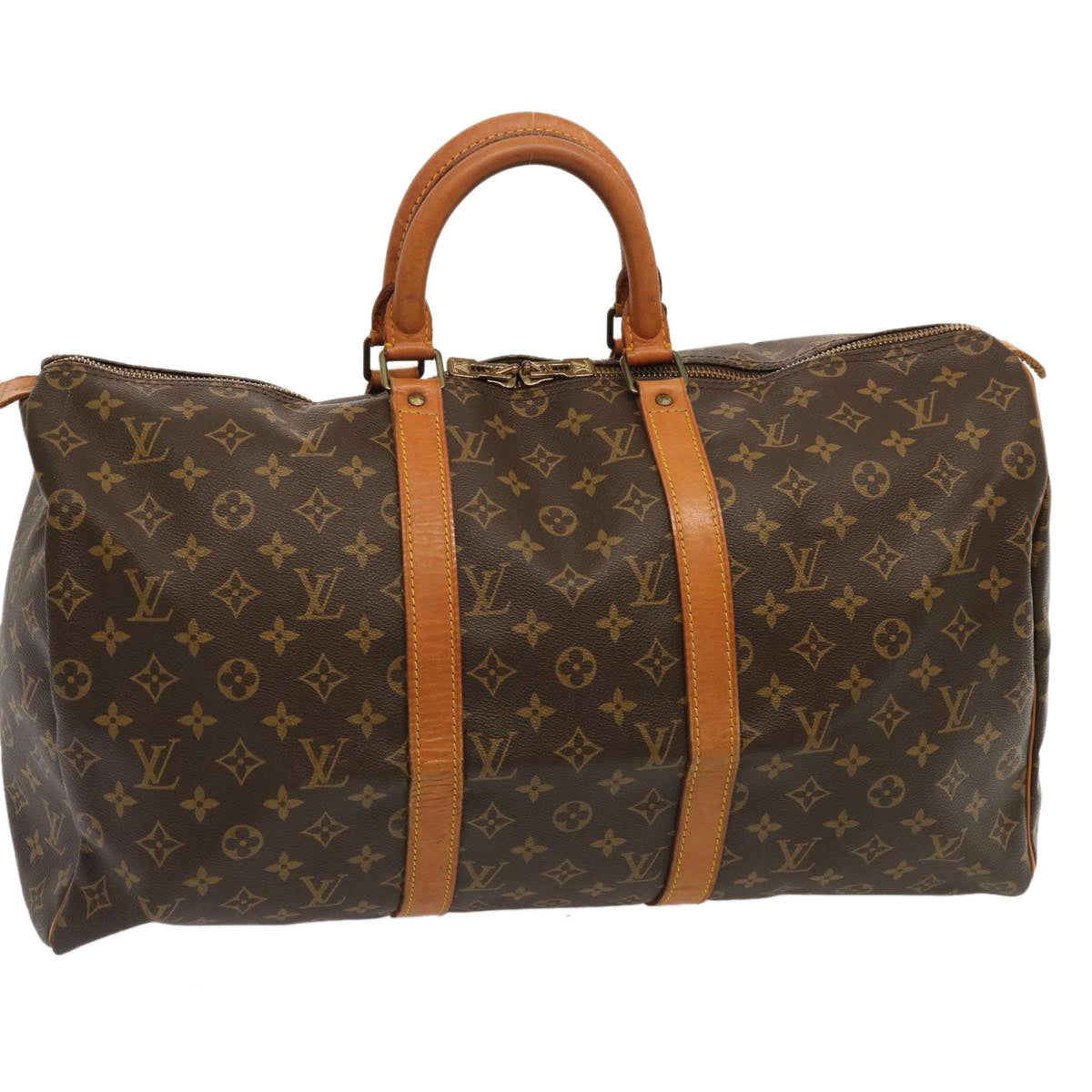 LOUIS VUITTON Monogram Keepall 50 Boston Bag M41426 LV 70369
