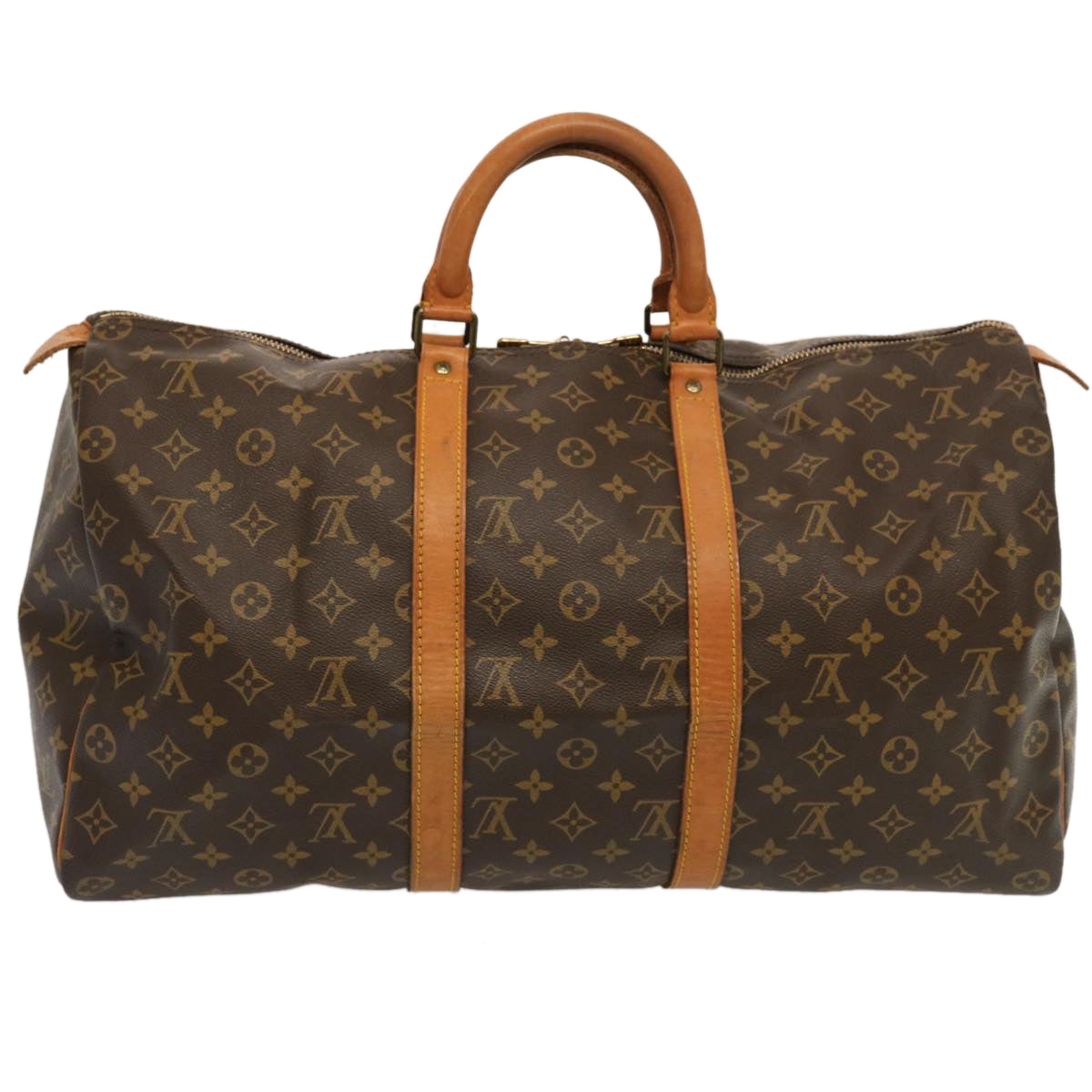 LOUIS VUITTON Monogram Keepall 50 Boston Bag M41426 LV 70369
