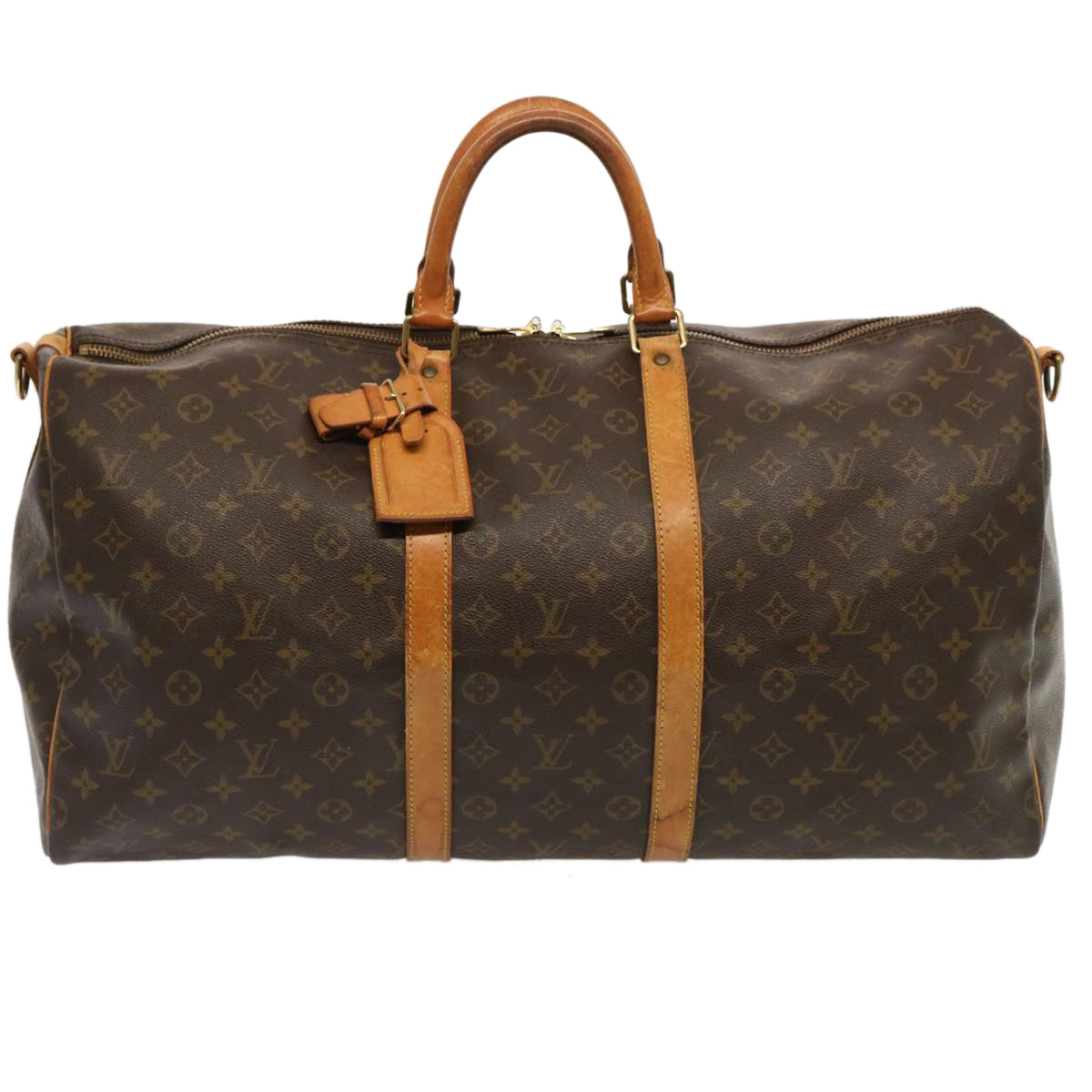 LOUIS VUITTON Monogram Keepall Bandouliere 55 Boston Bag M41414 LV 70372