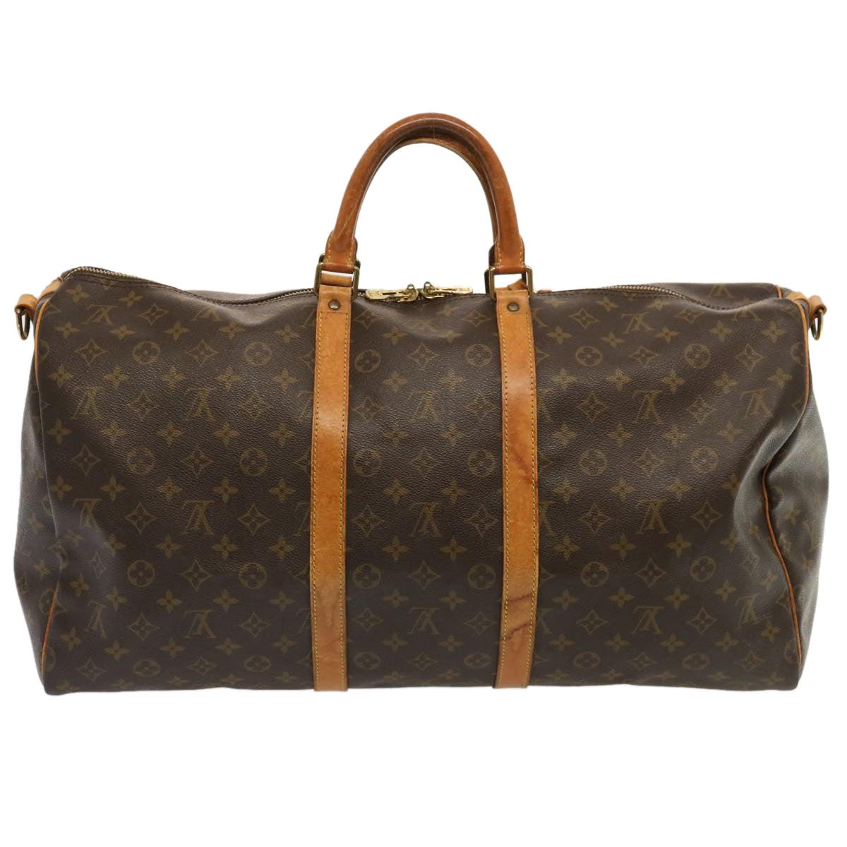 LOUIS VUITTON Monogram Keepall Bandouliere 55 Boston Bag M41414 LV 70372