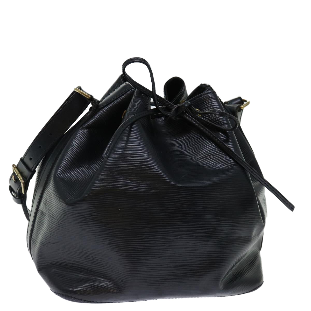 LOUIS VUITTON Epi Petit Noe Shoulder Bag Black M44102 LV 70376