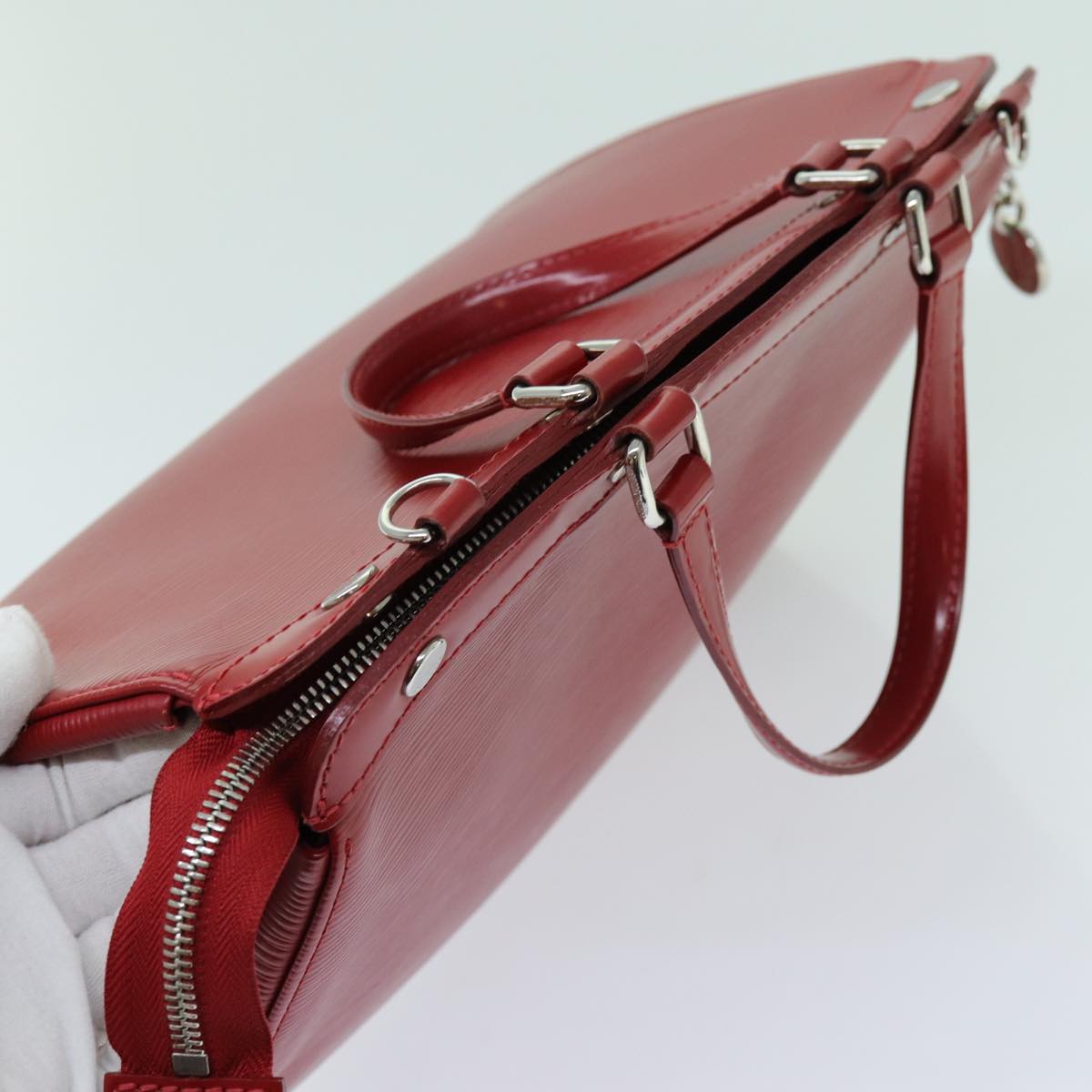 LOUIS VUITTON Epi Blair MM Hand Bag 2way Red Car Mine M4030E LV 70380