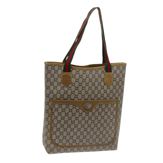 Luxury Gucci Trending 2025 GG Plus Supreme Web Sherry Line Tote Bag PVC Beige Red Green  70395