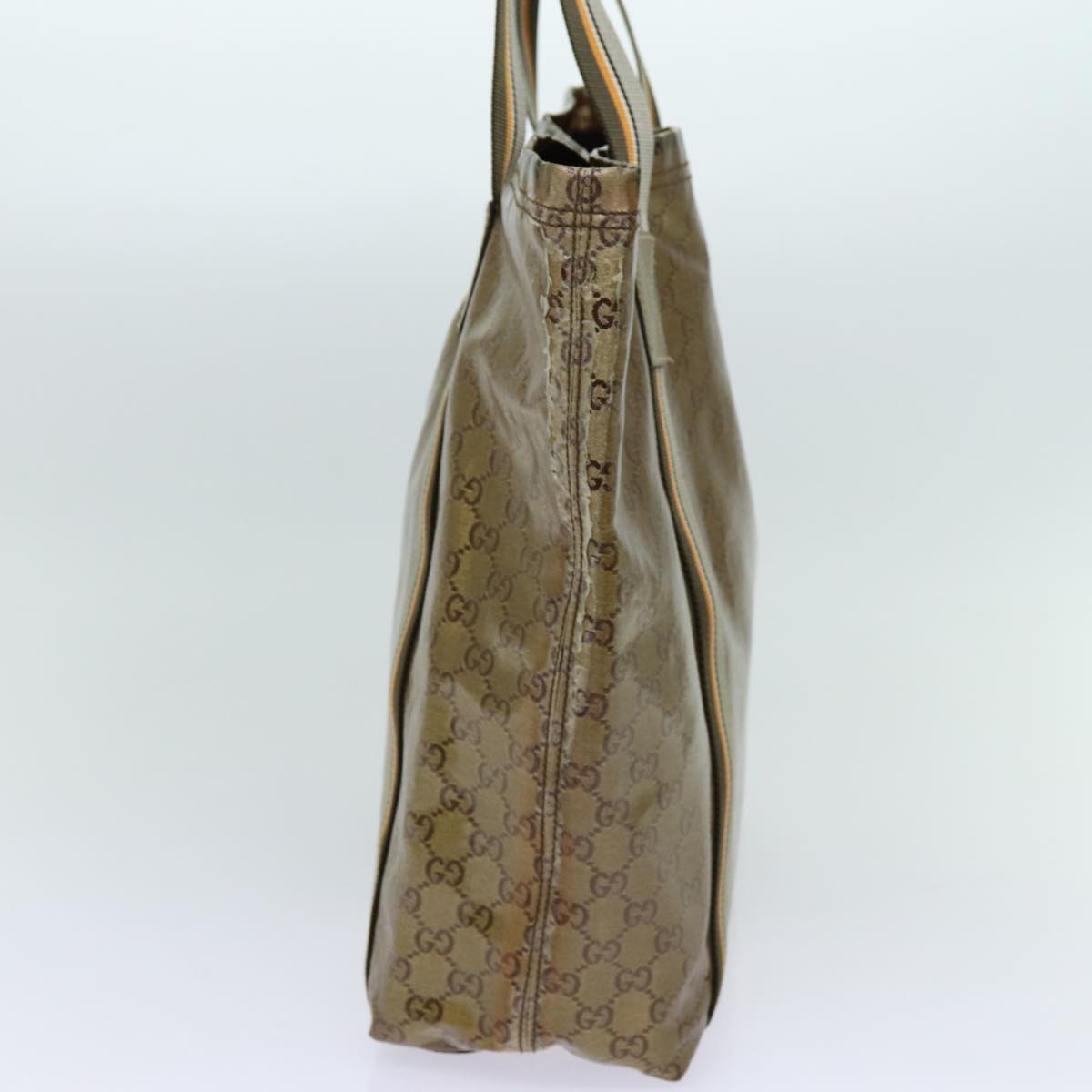 Luxury Gucci Trending 2025 GG Crystal Tote Bag Gray Gold Brown 189669  70396