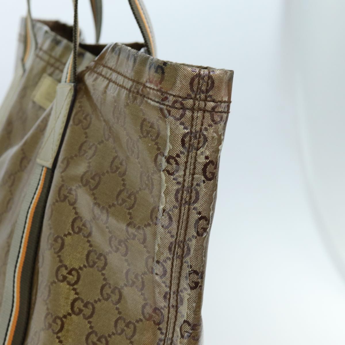Luxury Gucci Trending 2025 GG Crystal Tote Bag Gray Gold Brown 189669  70396