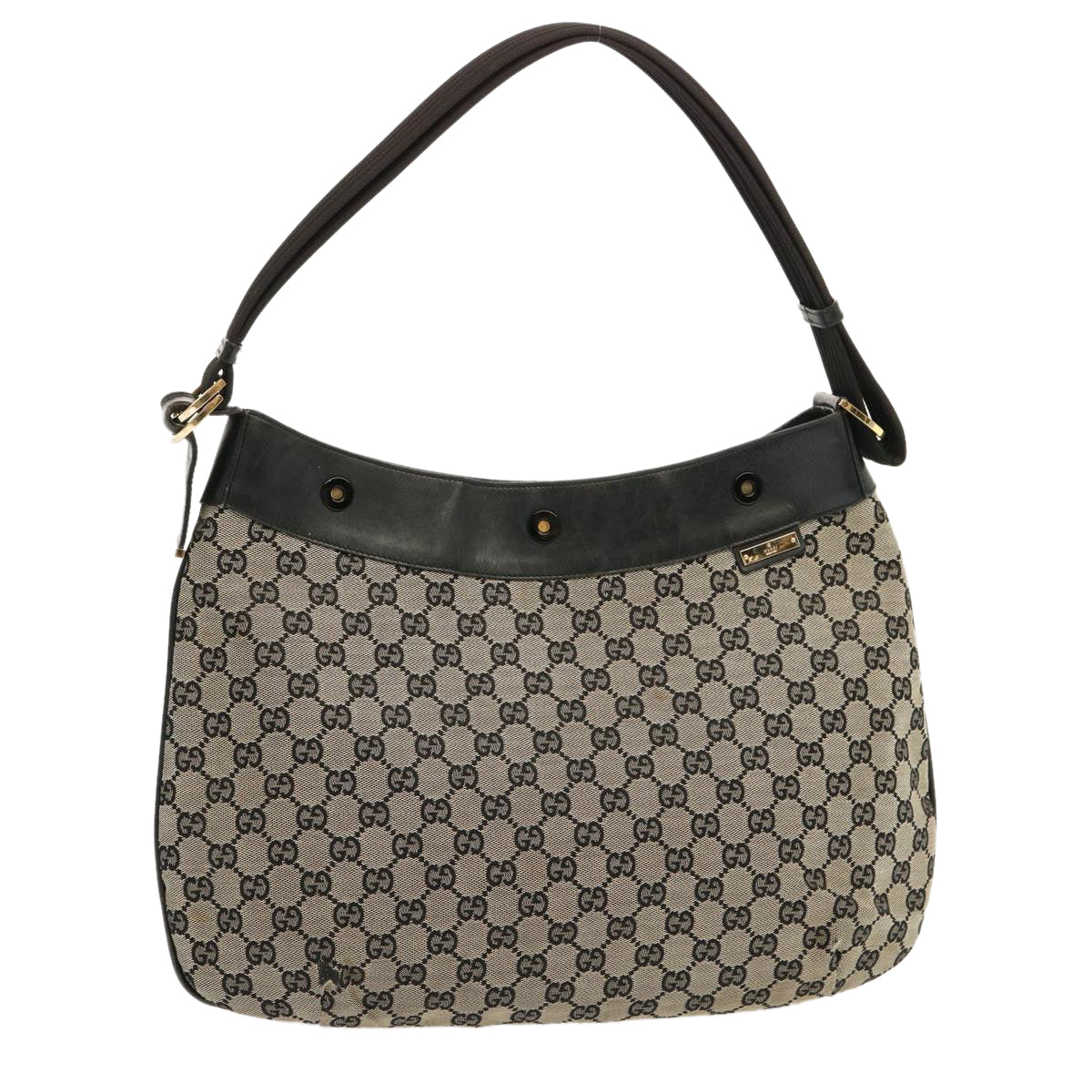 Luxury Gucci Trending 2025 GG Canvas Shoulder Bag Beige Black 001 4166  70398