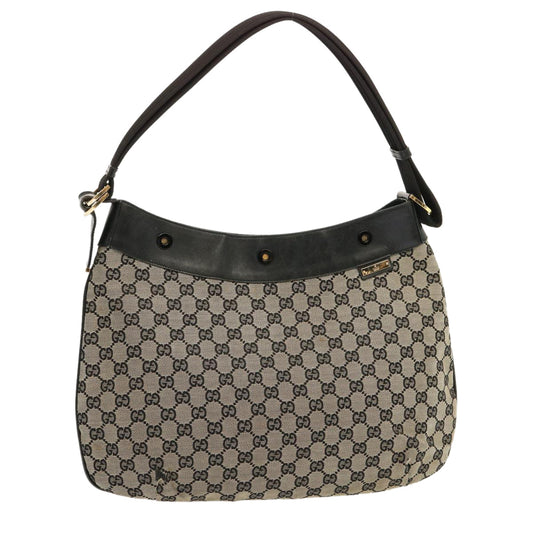 Luxury Gucci Trending 2025 GG Canvas Shoulder Bag Beige Black 001 4166  70398