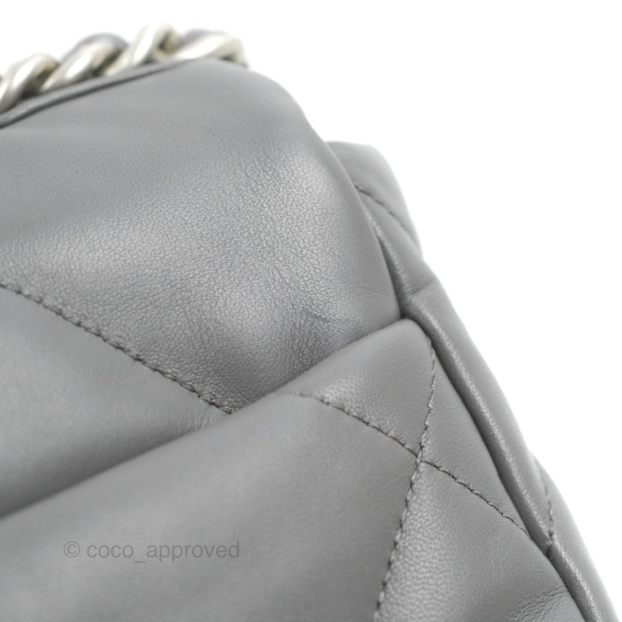 Chanel 19 Small Dark Grey Lambskin Mixed Hardware