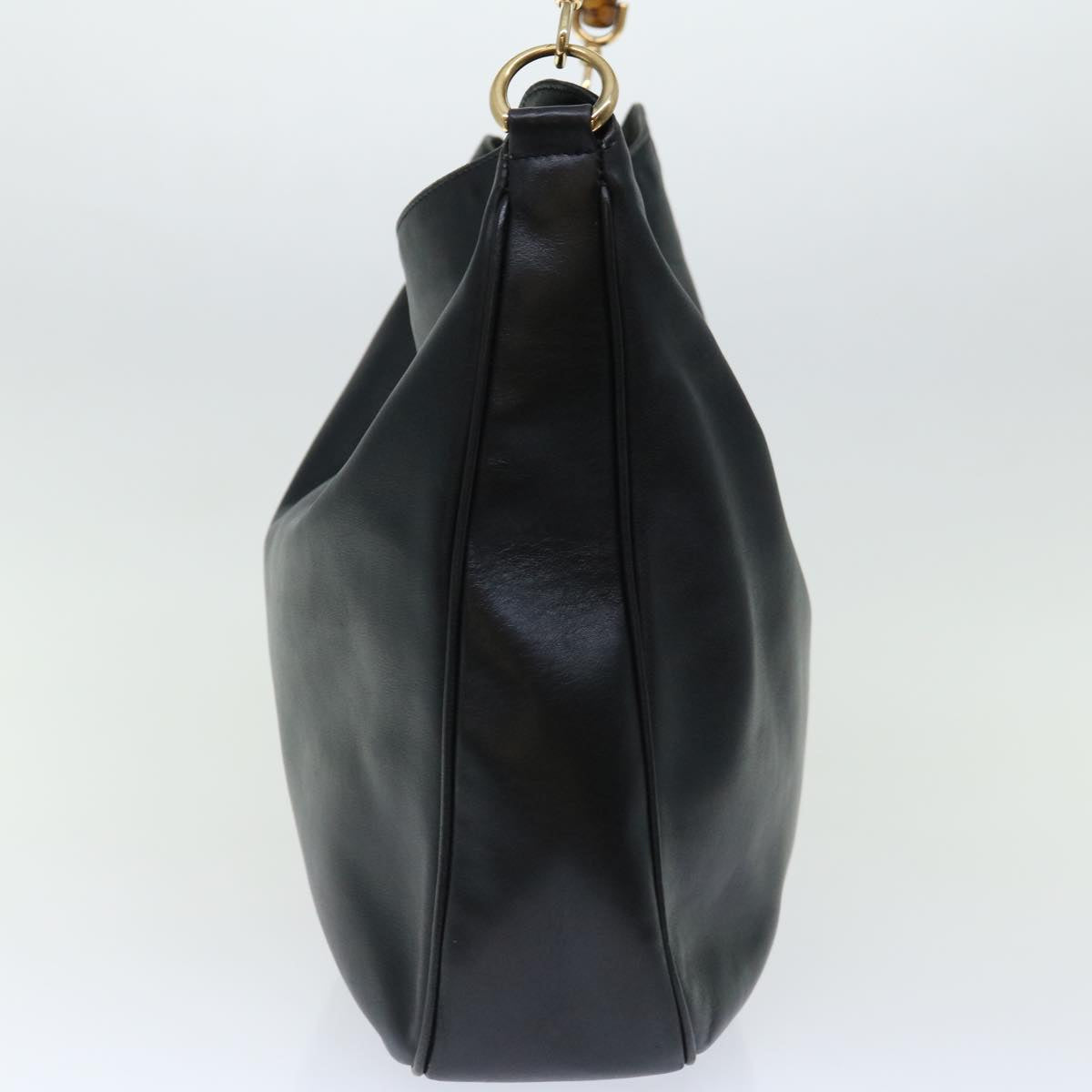 Luxury Gucci Trending 2025 Bamboo Shoulder Bag Leather 2way Black 001 1781 1577  70404