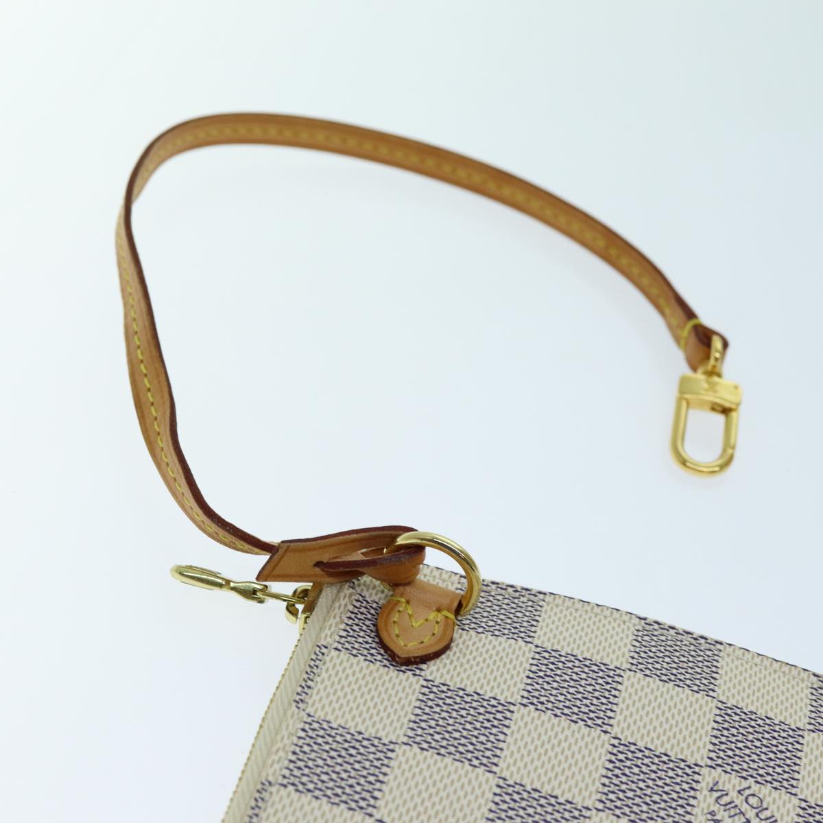 LOUIS VUITTON Damier Azur Neverfull MM Tote Bag N41605 LV 70414