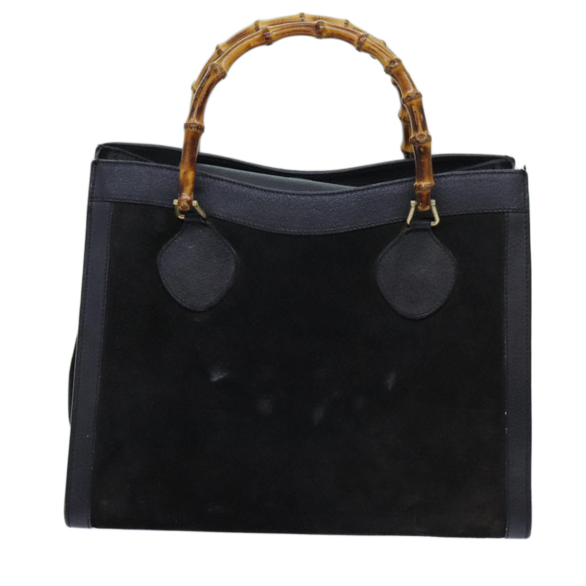 Luxury Gucci Trending 2025 Bamboo Tote Bag Suede Black 002 1186 0260  70415