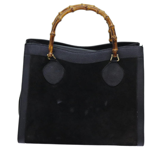 Luxury Gucci Trending 2025 Bamboo Tote Bag Suede Black 002 1186 0260  70415