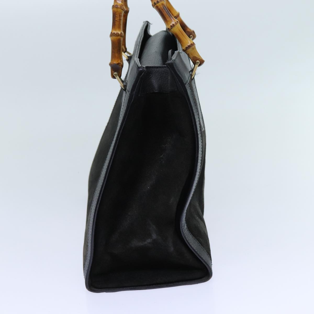 Luxury Gucci Trending 2025 Bamboo Tote Bag Suede Black 002 1186 0260  70415