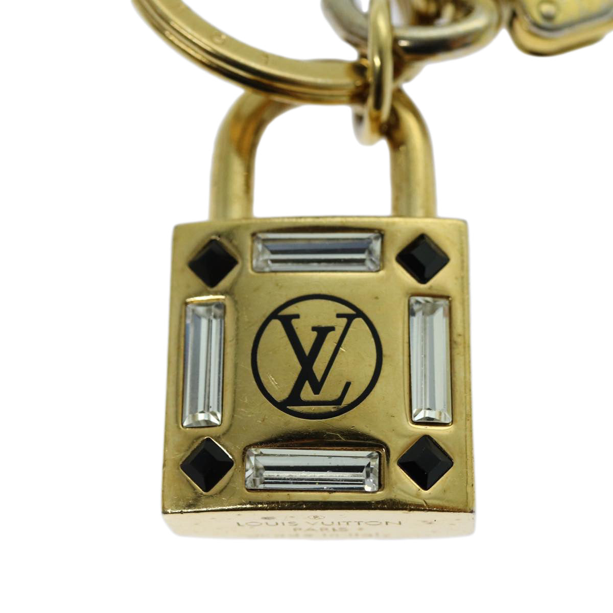 LOUIS VUITTON Rock Me Strass Key Holder Gold M64528 LV 70418