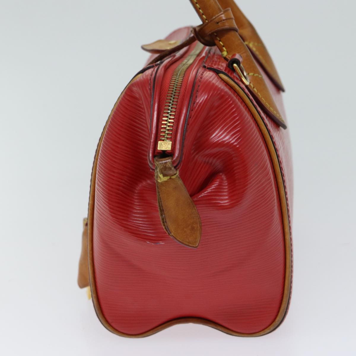 LOUIS VUITTON Epi Dog BB Hand Bag 2way Red Coklico M93249 LV 70439