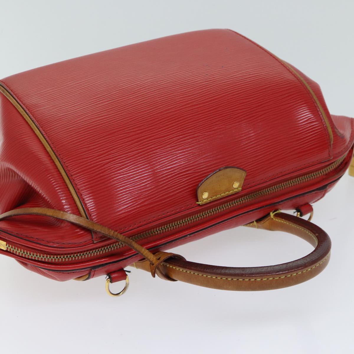 LOUIS VUITTON Epi Dog BB Hand Bag 2way Red Coklico M93249 LV 70439