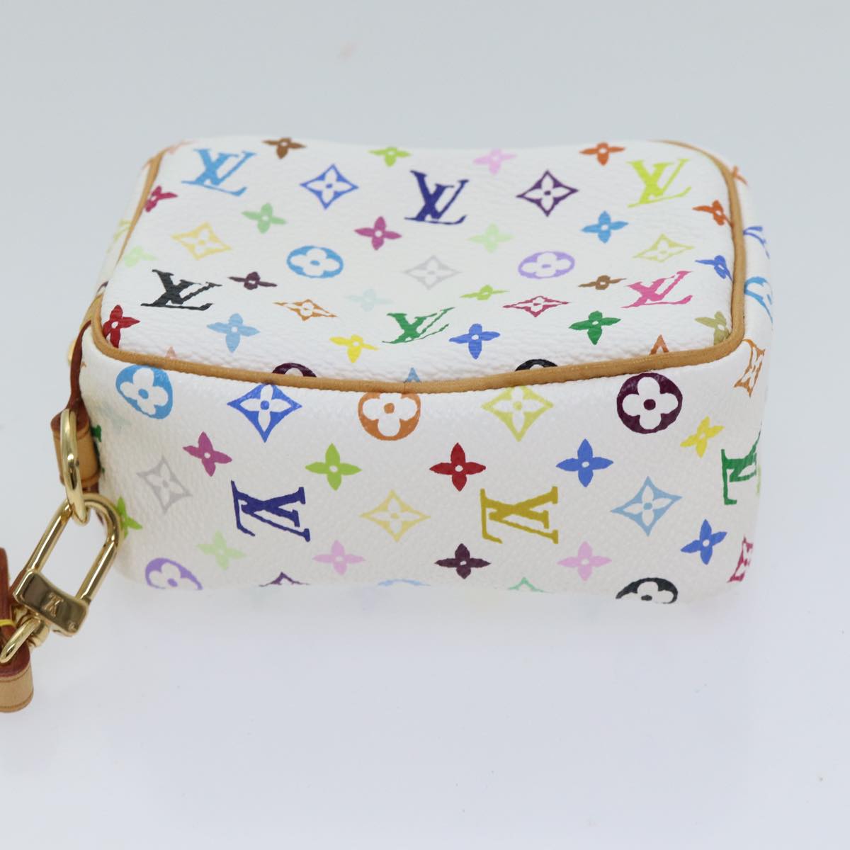 LOUIS VUITTON Monogram Multicolor Trousse Wapity Pouch White M58033 70443A