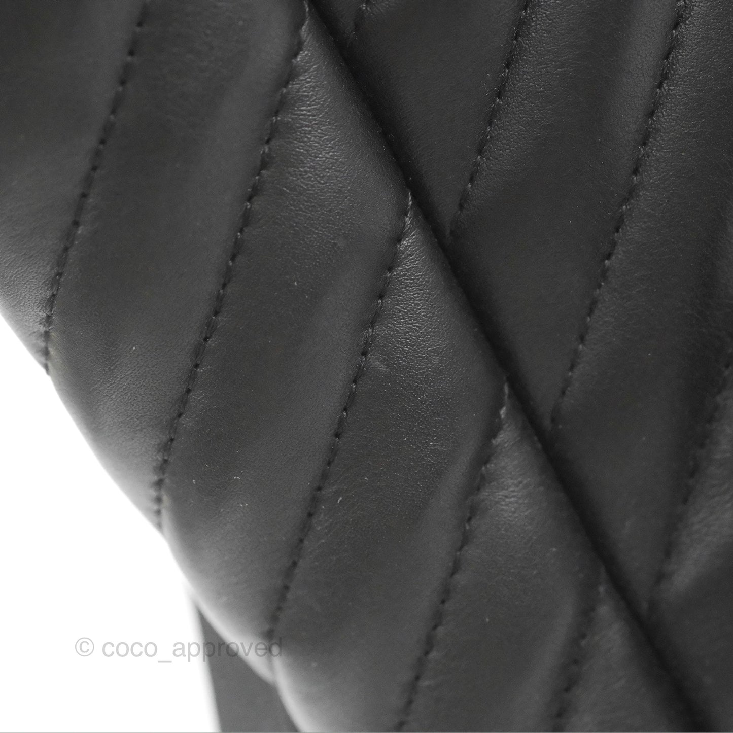 Chanel Medium Chevron Urban Spirit Backpack Black Calfskin Silver Hardware