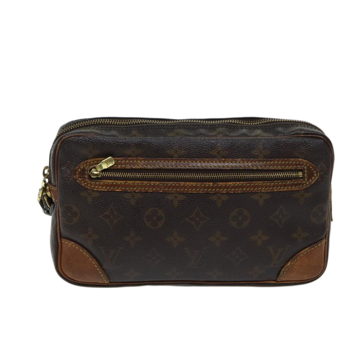 LOUIS VUITTON Monogram Marly Dragonne GM Clutch Bag M51825 LV 70473