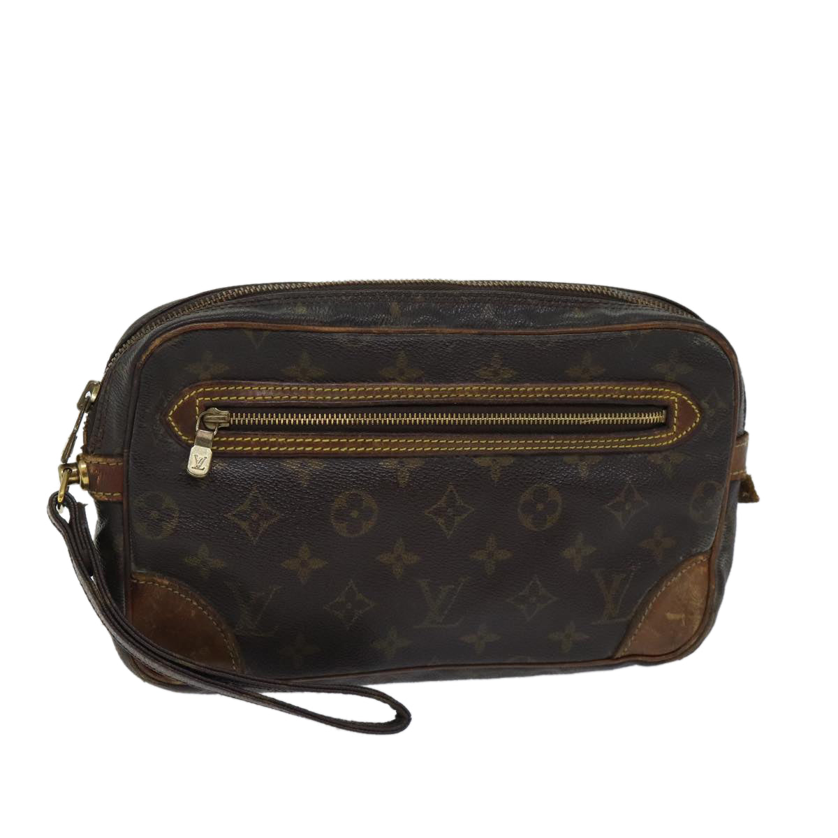 LOUIS VUITTON Monogram Marly Dragonne GM Clutch Bag M51825 LV 70475