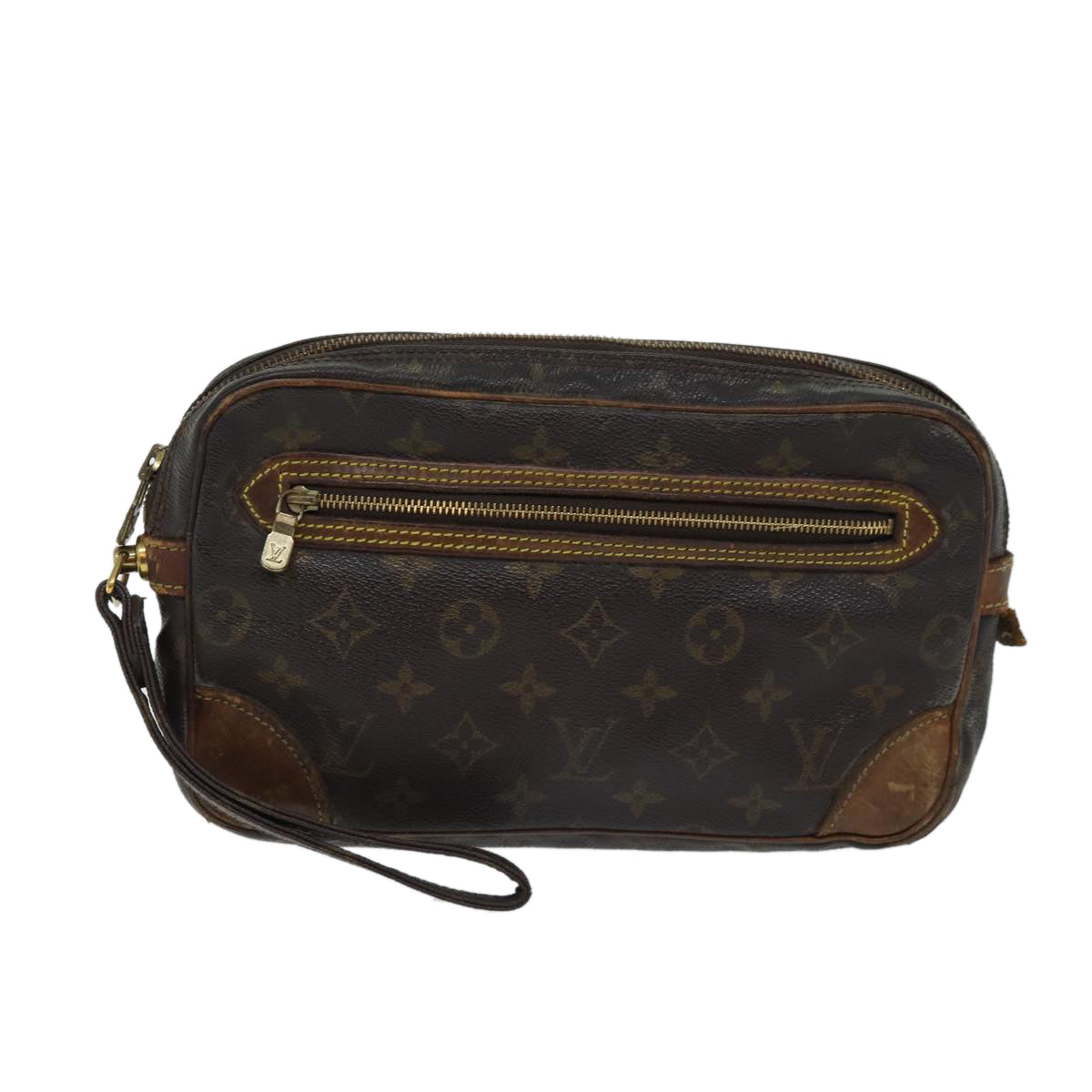 LOUIS VUITTON Monogram Marly Dragonne GM Clutch Bag M51825 LV 70475
