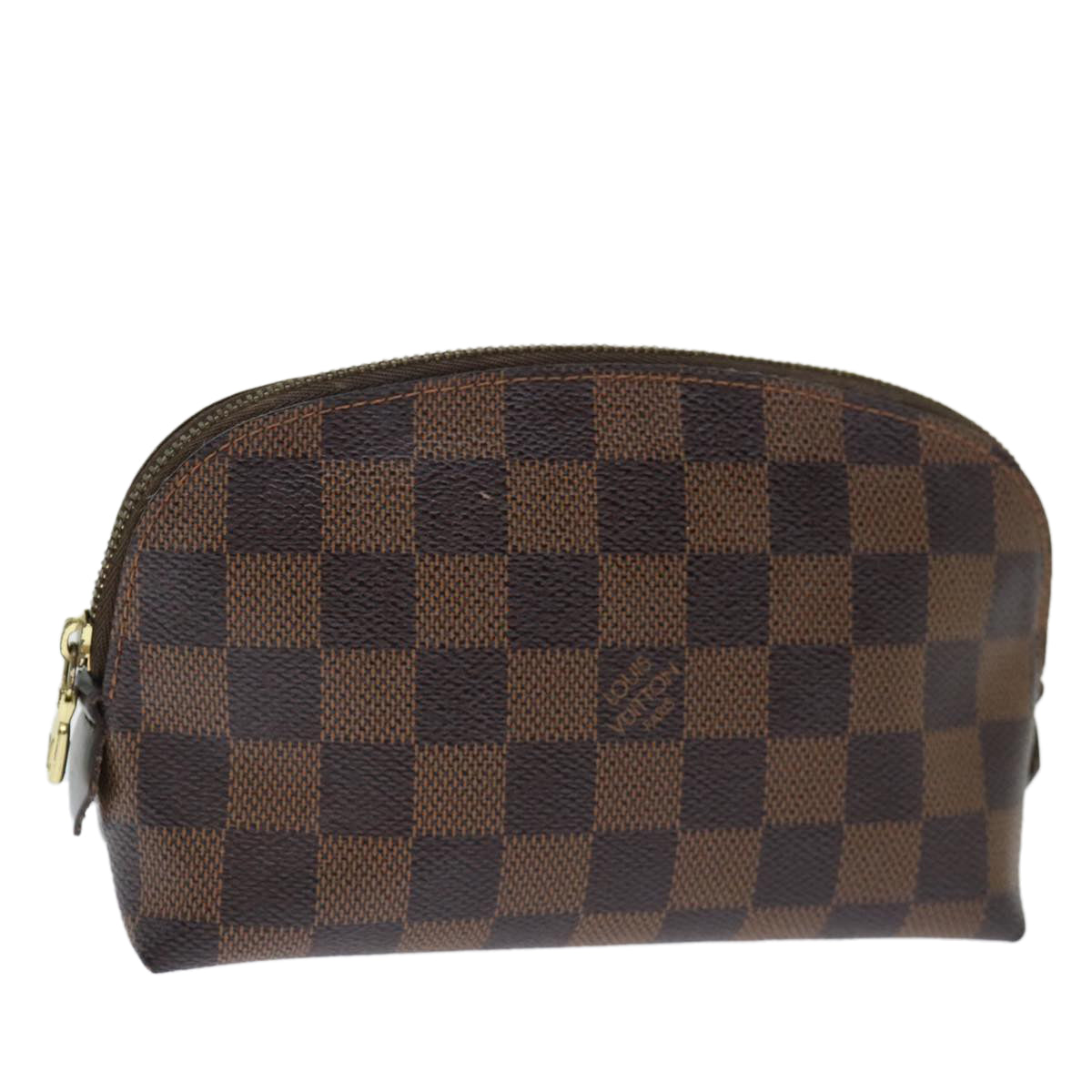 LOUIS VUITTON Damier Ebene Pochette Cosmetic PM Pouch N47516 LV 70492