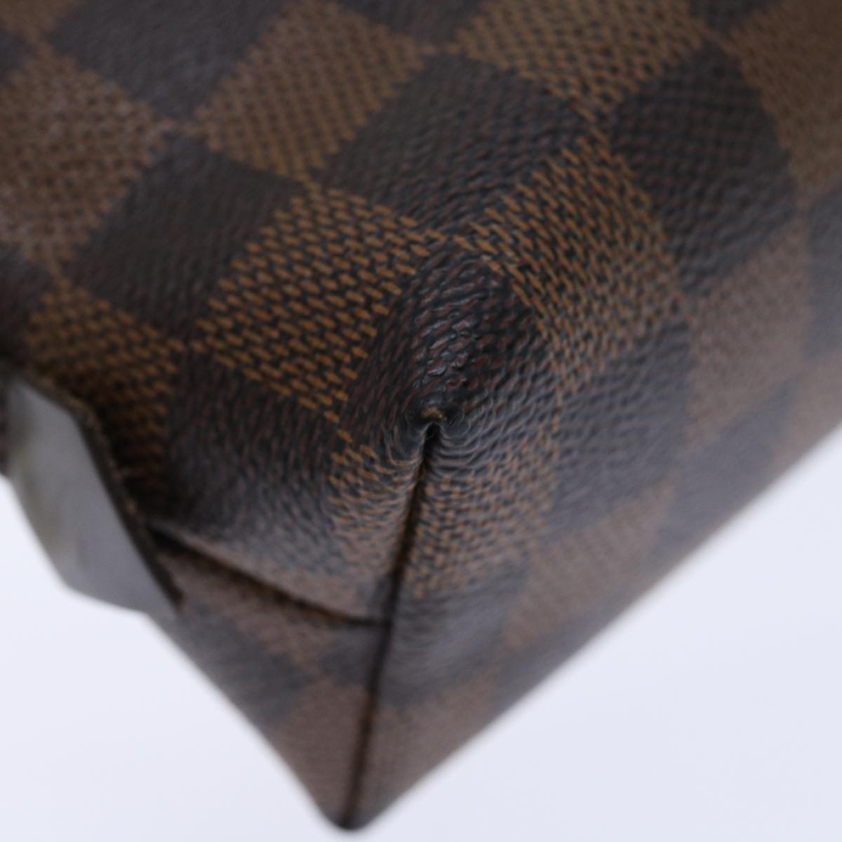 LOUIS VUITTON Damier Ebene Pochette Cosmetic PM Pouch N47516 LV 70492