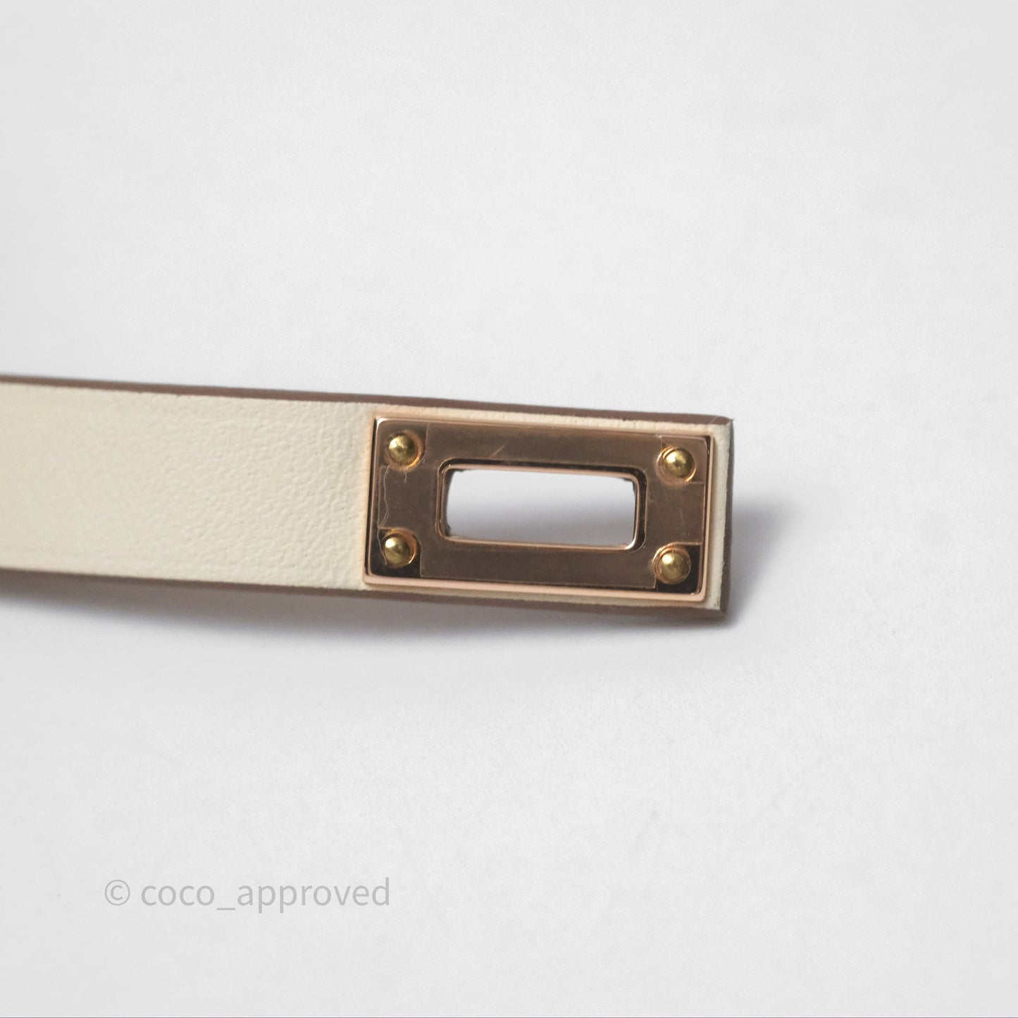 Hermès Mini Kelly Double Tour Bracelet Nata Swift Gold Hardware