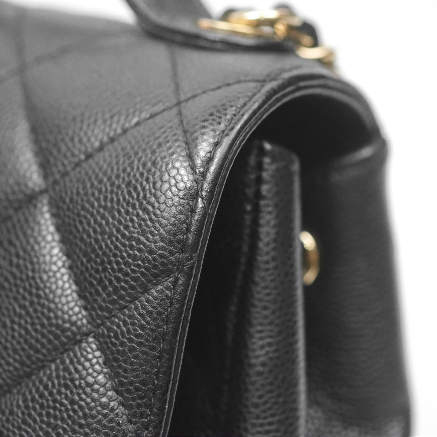 Chanel Quilted Small Business Affinity Flap Black Caviar Gold Hardware