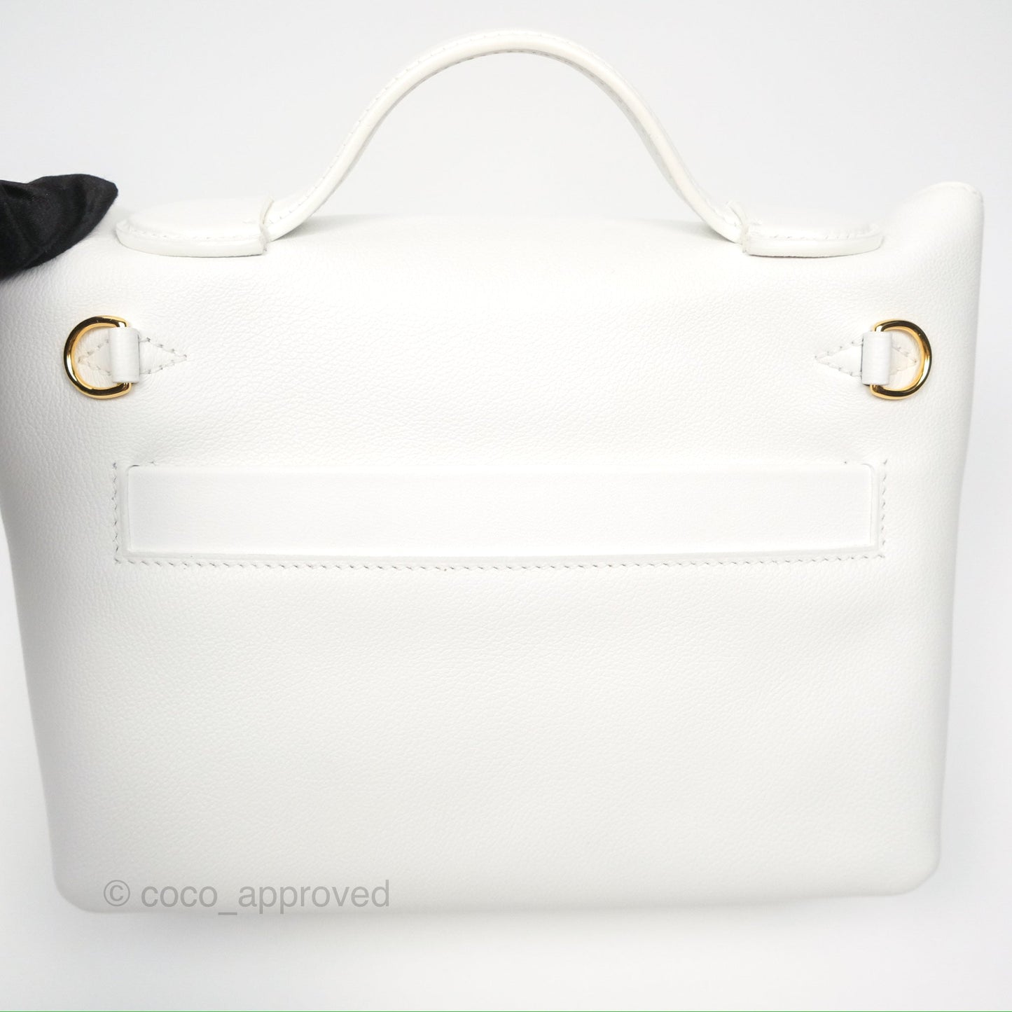 Hermès 24/24 21 Mini New White Evercolor/ Swift Gold Hardware